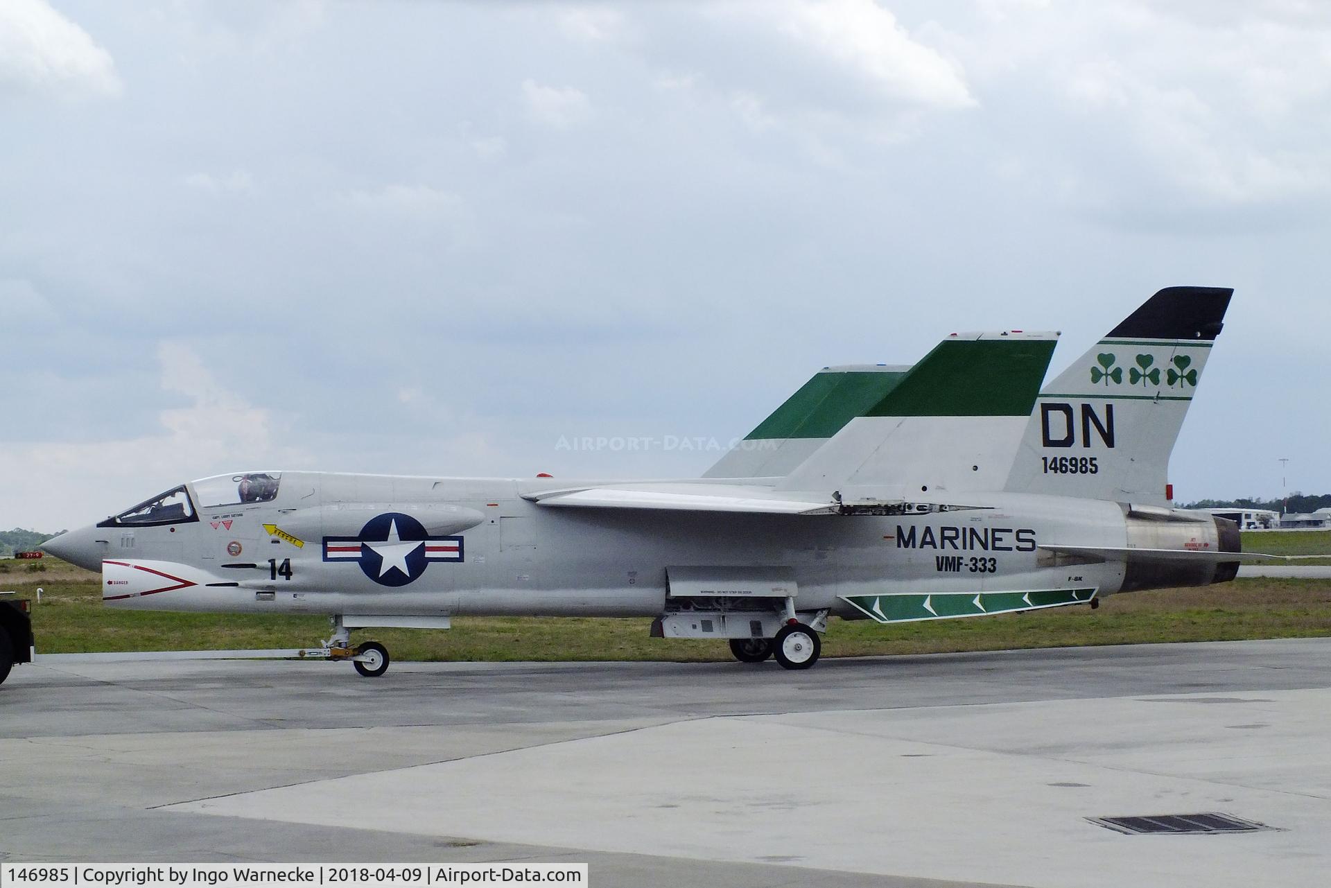146985, Vought F-8K Crusader C/N 726, Vought F-8K Crusader at the VAC Warbird Museum, Titusville FL