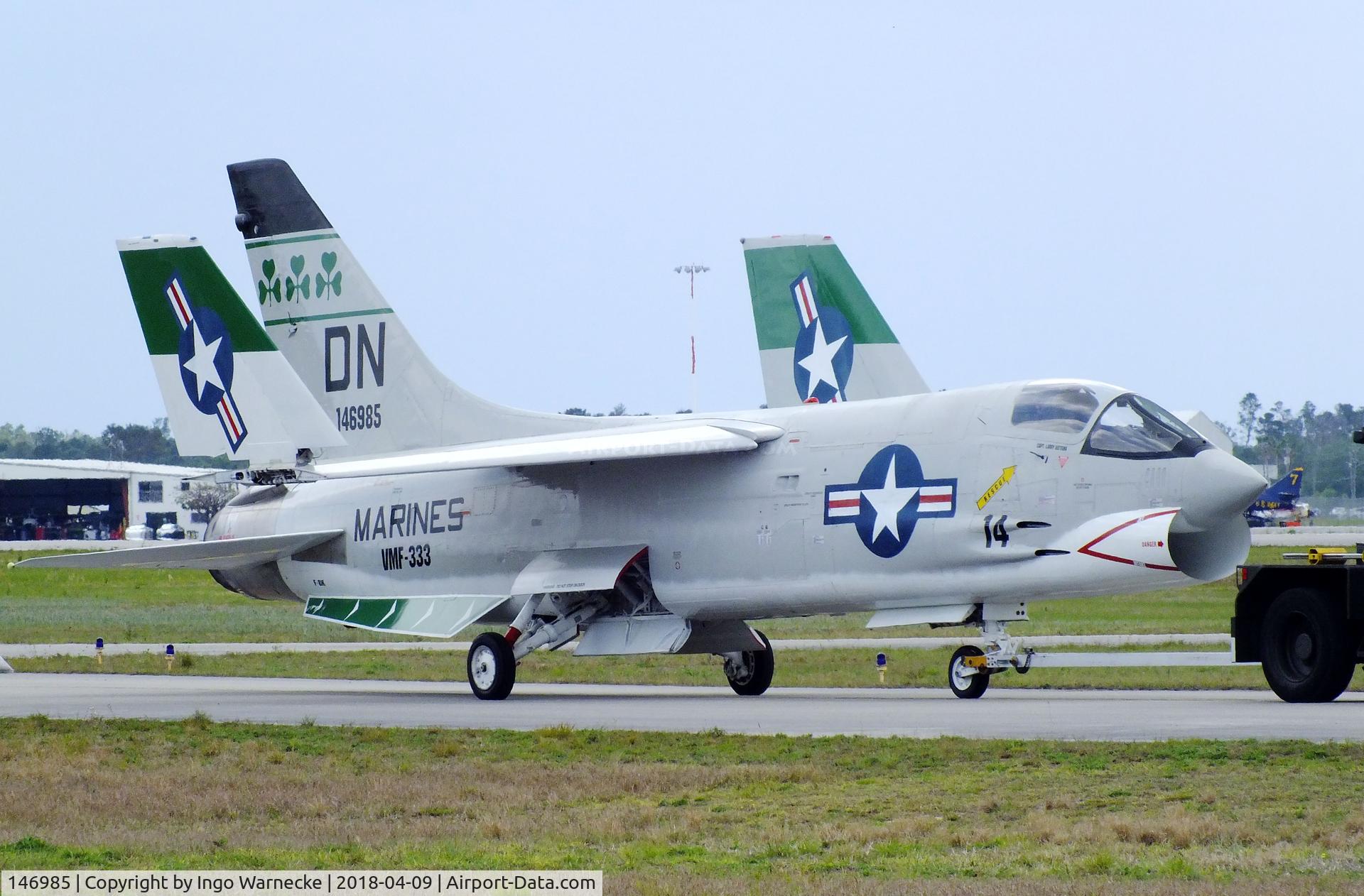 146985, Vought F-8K Crusader C/N 726, Vought F-8K Crusader at the VAC Warbird Museum, Titusville FL