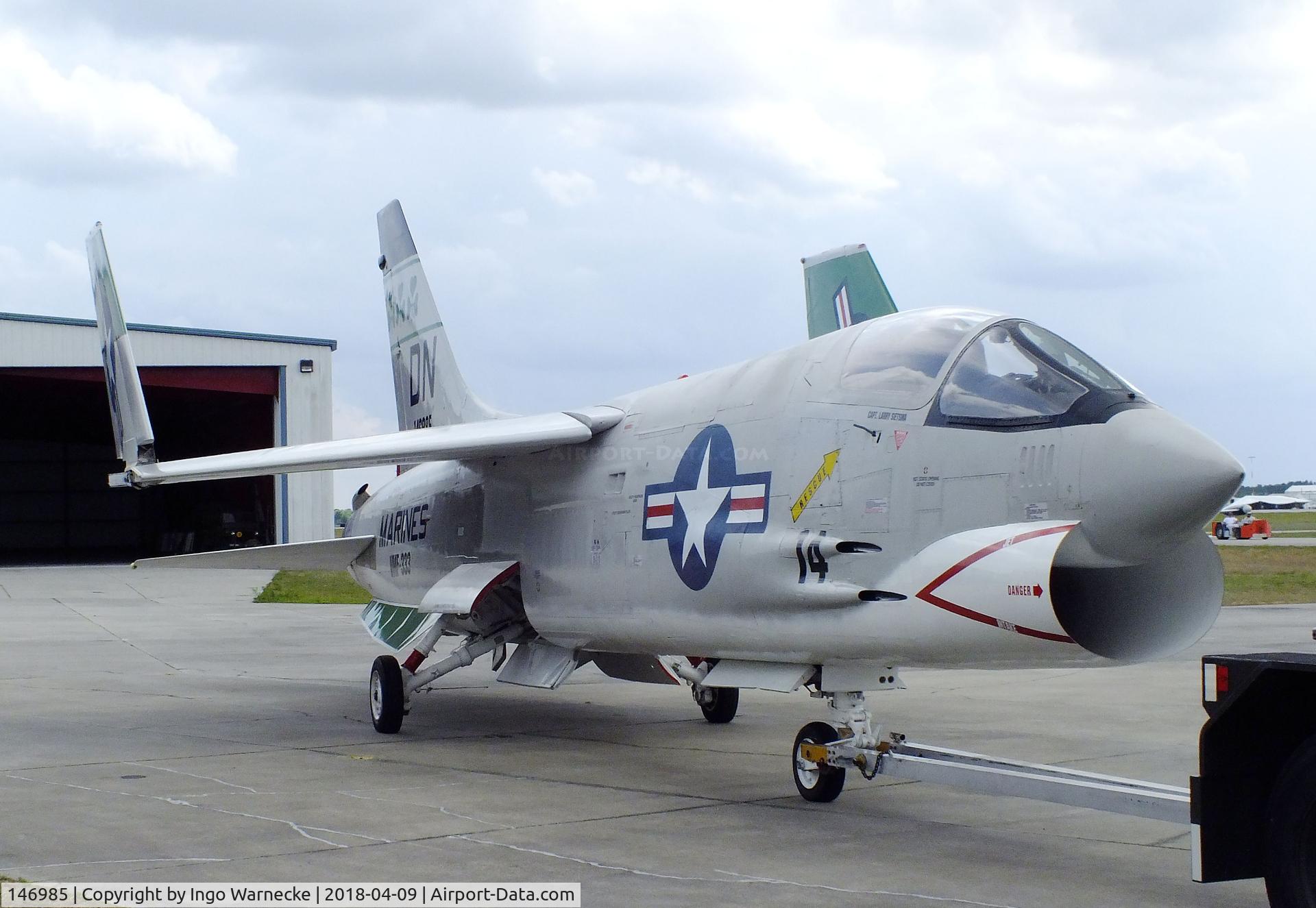 146985, Vought F-8K Crusader C/N 726, Vought F-8K Crusader at the VAC Warbird Museum, Titusville FL