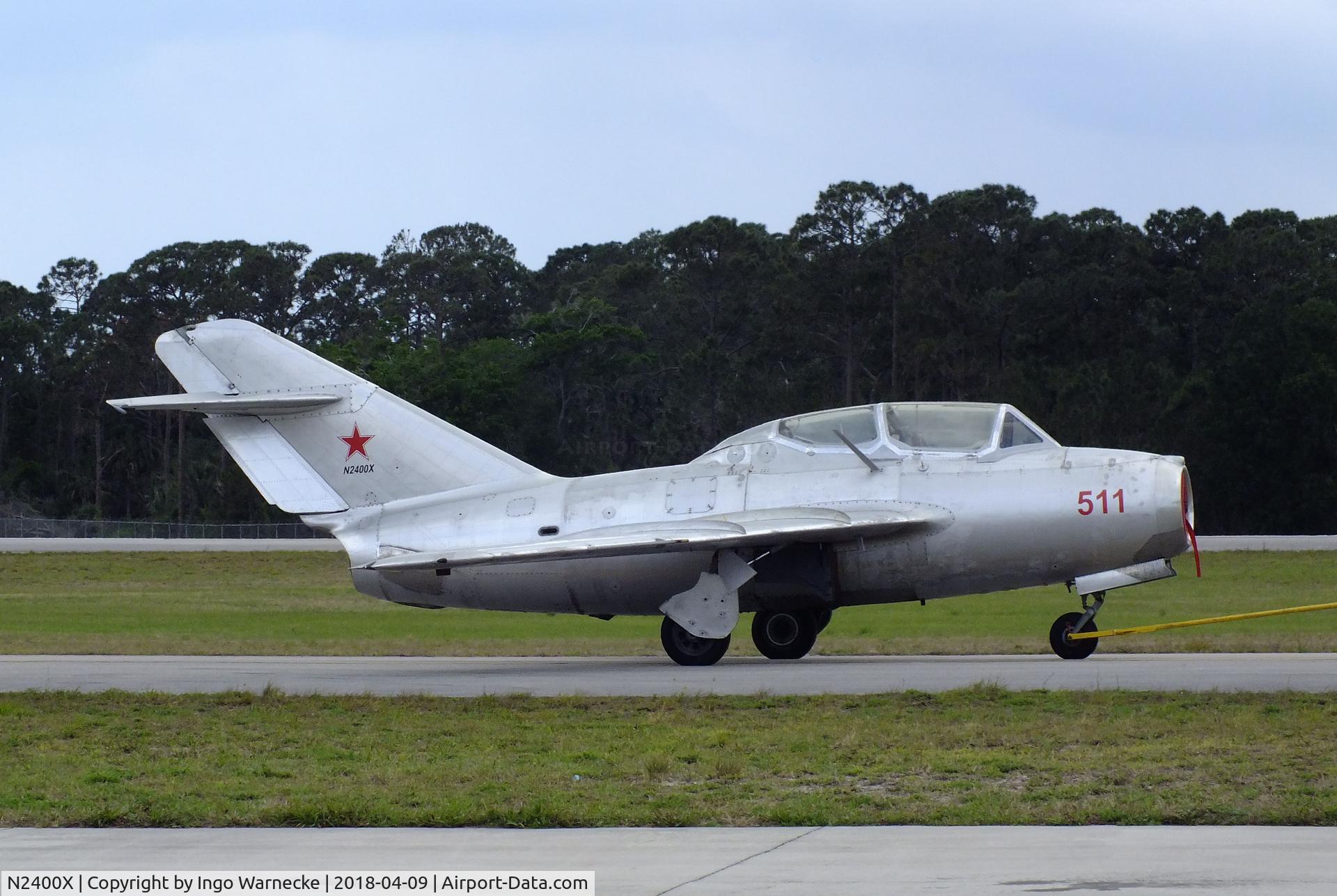 N2400X, 1953 PZL-Mielec SBLim-2 (MiG-15UTI) C/N 1A06027, PZL-Mielec SBLim-2 (MiG-15UTI) MIDGET at the VAC Warbird Museum, Titusville FL