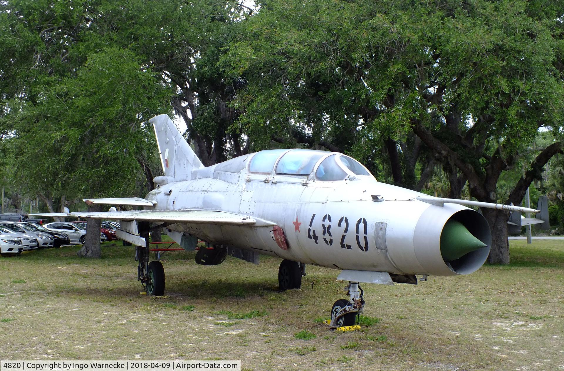 4820, Mikoyan-Gurevich MiG-21U C/N Y1001, Mikoyan i Gurevich MiG-21U MONGOL-A at the VAC Warbird Museum, Titusville FL