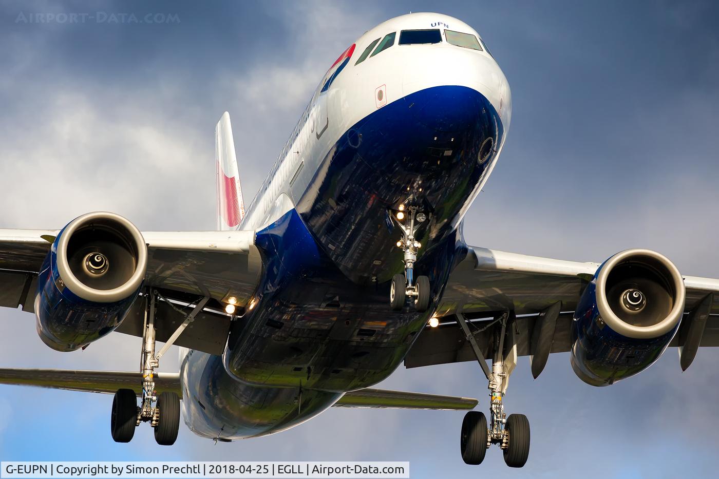 G-EUPN, 2000 Airbus A319-131 C/N 1261, G-EUPN @ London-Heathrow Intl. Airport