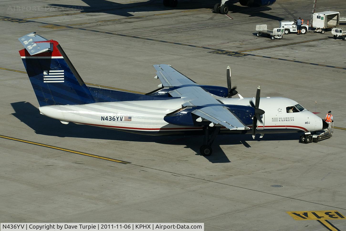 N436YV, 1996 De Havilland Canada DHC-8-202 Dash 8 C/N 436, US Airways Express