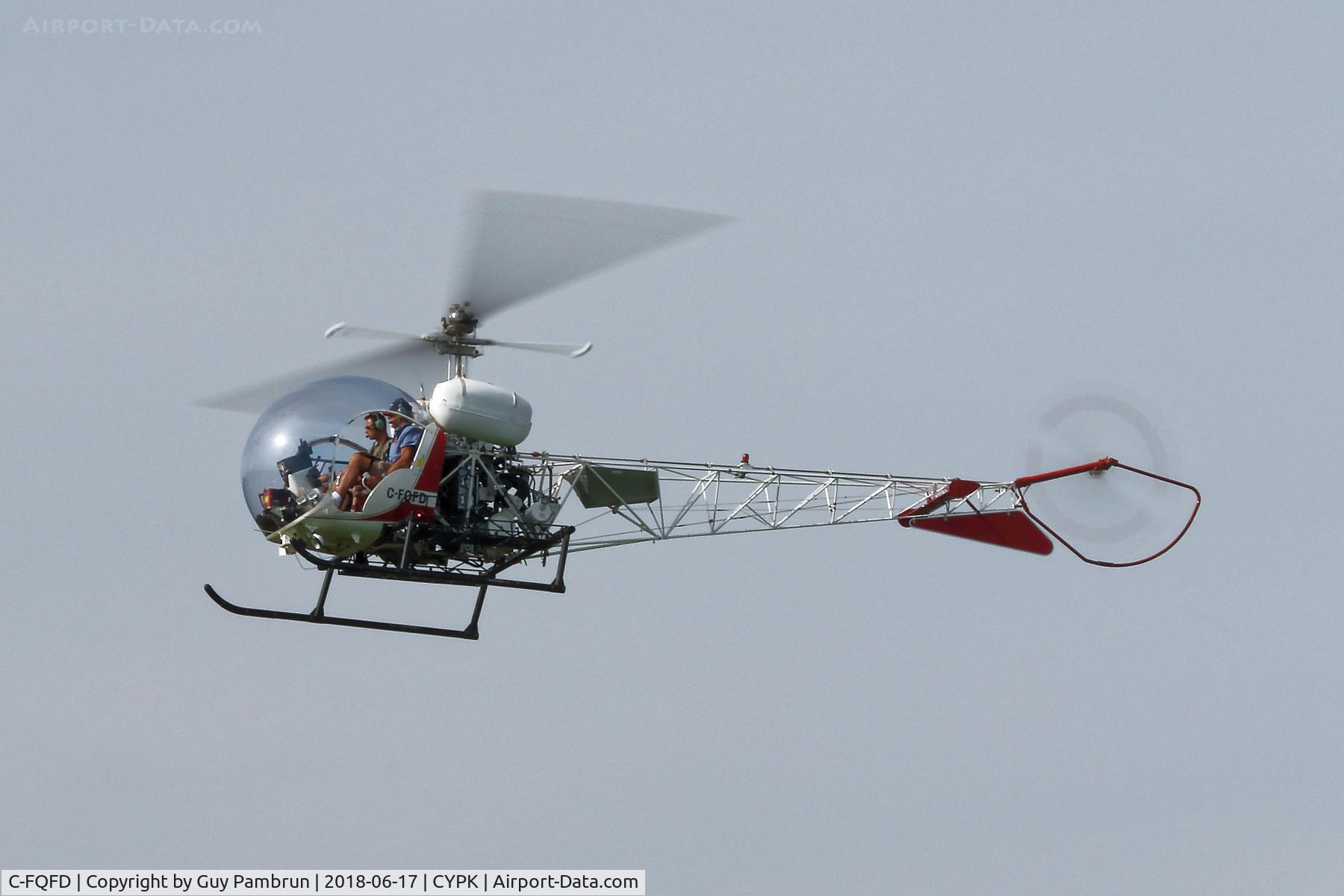 C-FQFD, 1969 Bell 47G-3B-2 C/N 6724, Landing