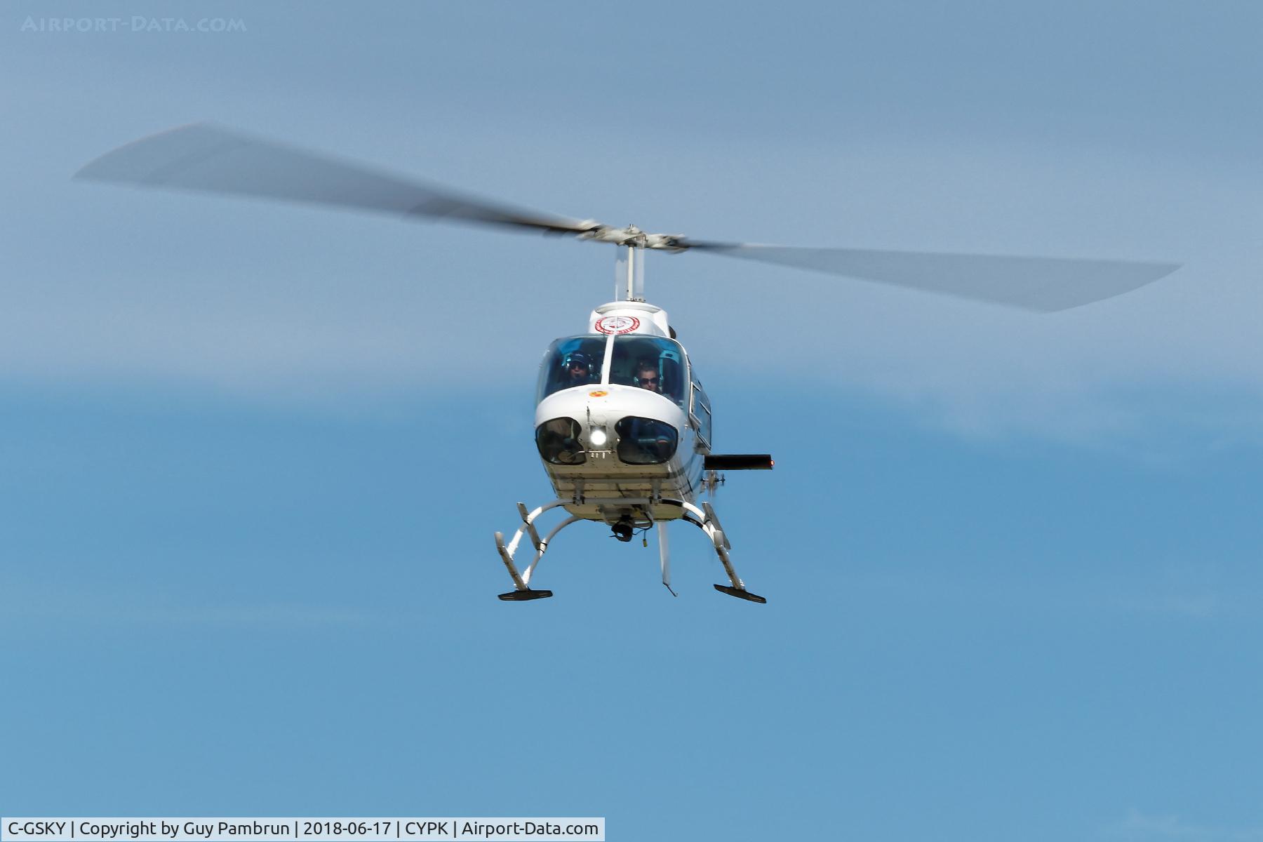 C-GSKY, 1971 Bell 206B JetRanger II C/N 612, Landing