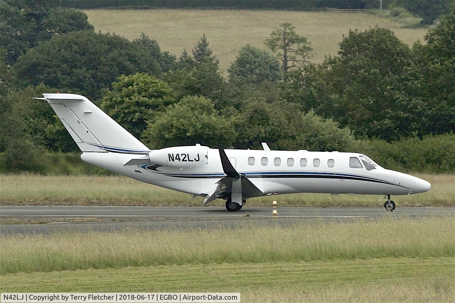 N42LJ, 2007 Cessna 525B CitationJet CJ3 C/N 525B-0179, Participating in 2018 Project Propellor at Wolverhampton Halfpenny Green Airport