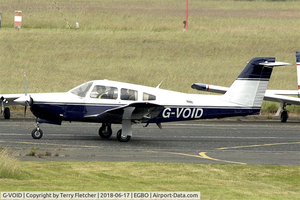 G-VOID, 1981 Piper PA-28RT-201 Arrow IV C/N 28R-8118049, Participating in 2018 Project Propellor at Wolverhampton Halfpenny Green Airport