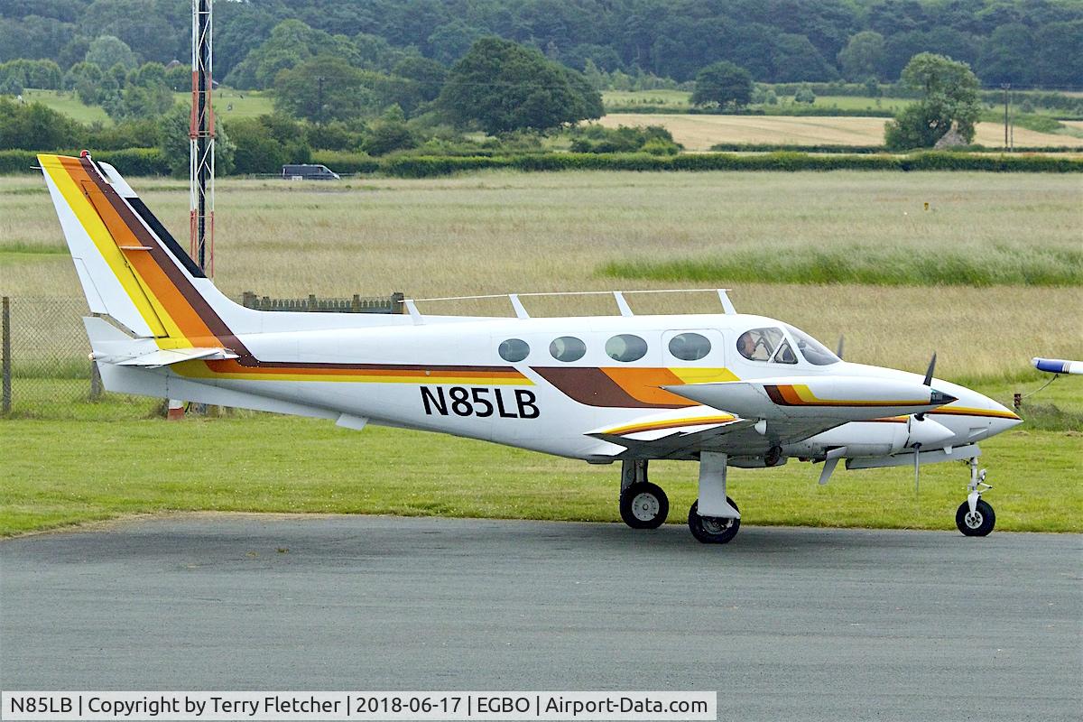 N85LB, 1978 Cessna 340A C/N 340A0486, Participating in 2018 Project Propellor at Wolverhampton Halfpenny Green Airport