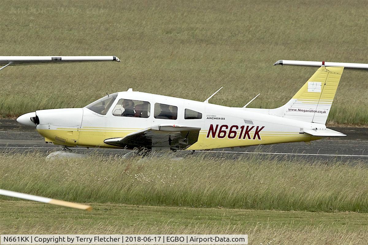 N661KK, 1987 Piper PA-28-181 Archer II C/N 2890028, Participating in 2018 Project Propellor at Wolverhampton Halfpenny Green Airport