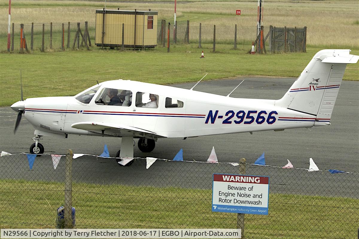 N29566, 1979 Piper PA-28RT-201 Arrow IV C/N 28R-7918146, Participating in 2018 Project Propellor at Wolverhampton Halfpenny Green Airport
