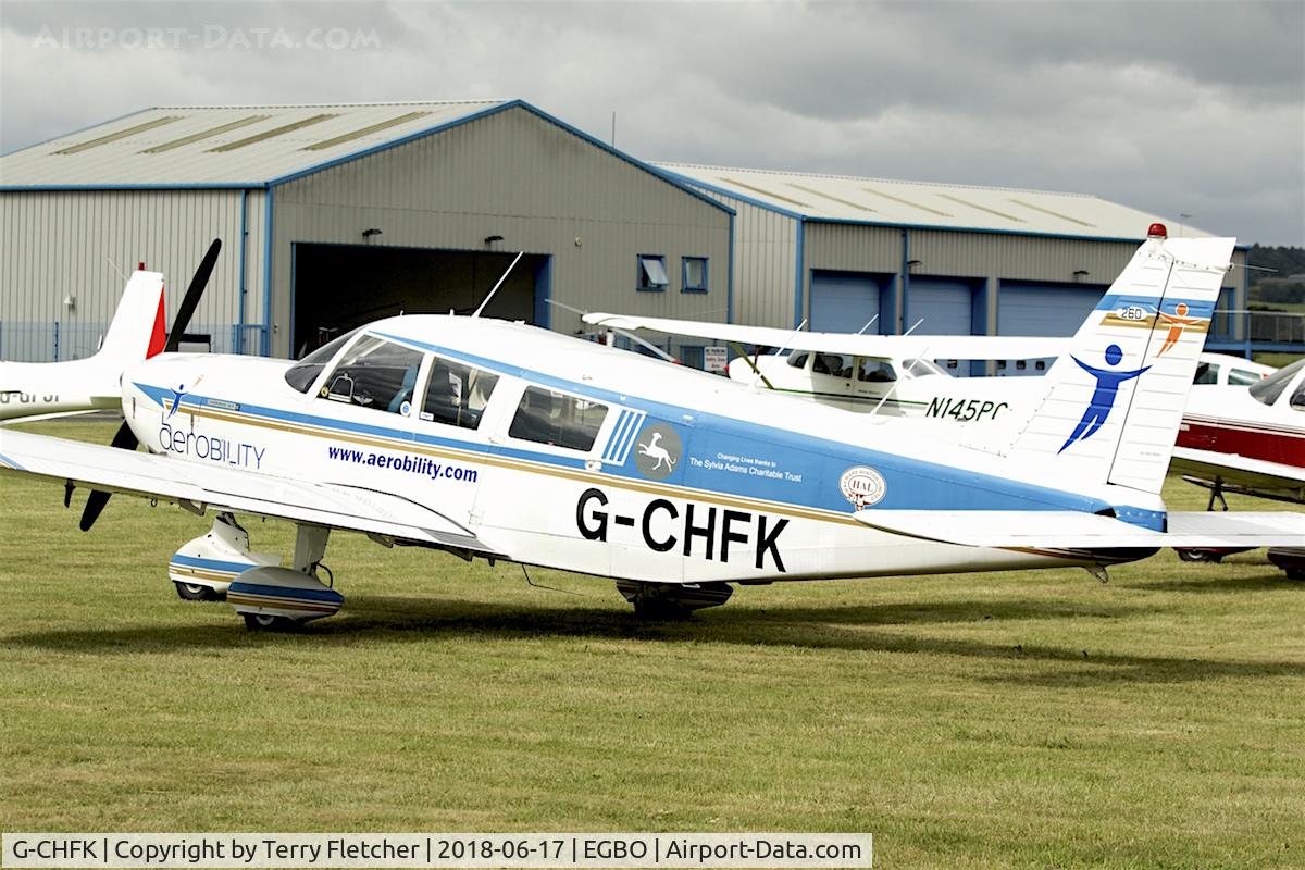 G-CHFK, 1972 Piper PA-32-260 Cherokee Six Cherokee Six C/N 32-7200031, Participating in 2018 Project Propellor at Wolverhampton Halfpenny Green Airport