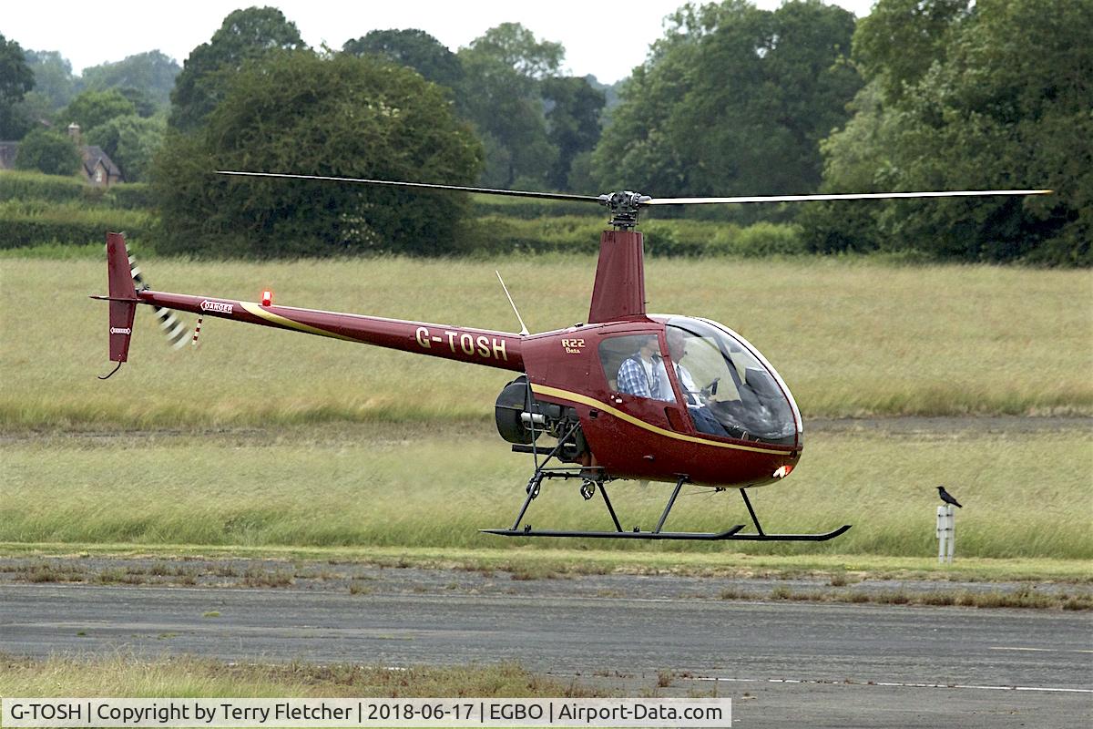 G-TOSH, 1988 Robinson R22 Beta C/N 0933, at Wolverhampton Halfpenny Green Airport