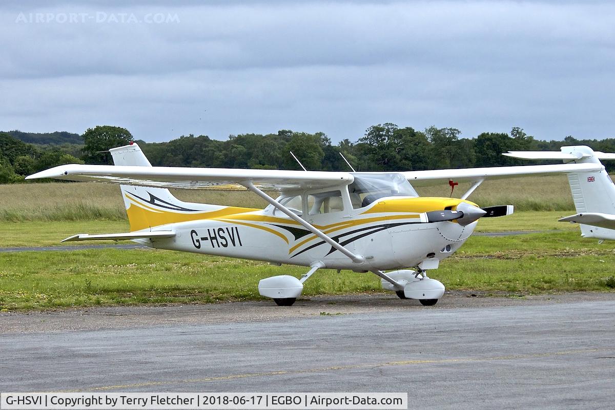 G-HSVI, 1974 Reims FR172F Reims Rocket C/N 0487, at Wolverhampton Halfpenny Green Airport