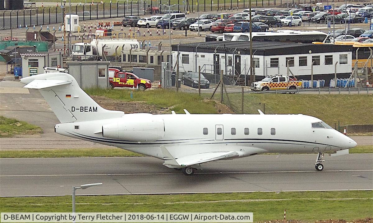 D-BEAM, 2014 Bombardier Challenger 300 (BD-100-1A10) C/N 20452, At London Luton