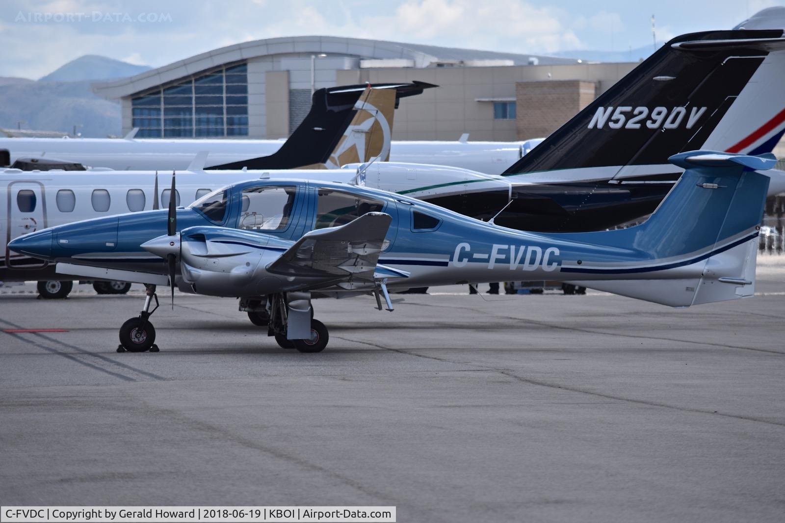 C-FVDC, 2018 Diamond DA-62 C/N 62.006, Parked on the north GA ramp.