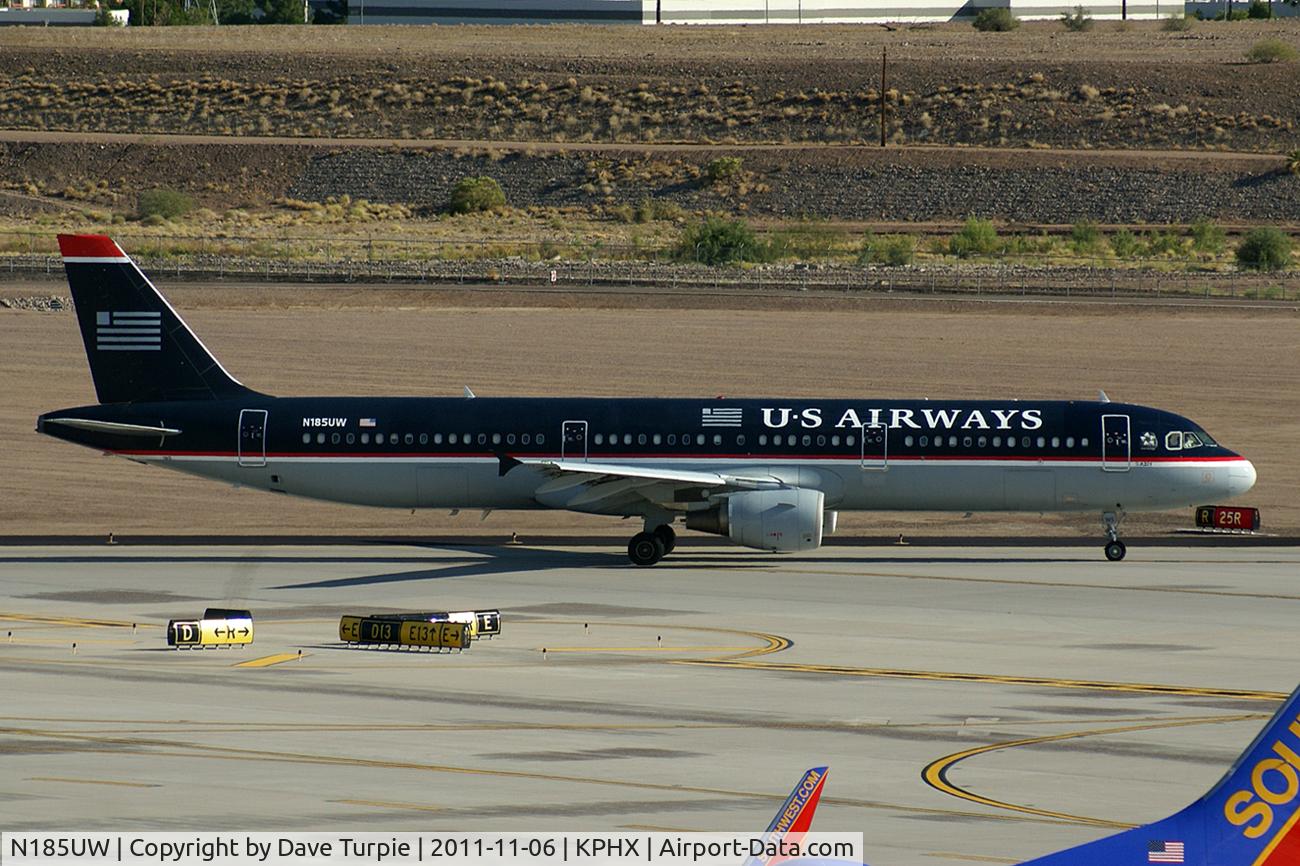 N185UW, 2002 Airbus A321-211 C/N 1666, No comment.