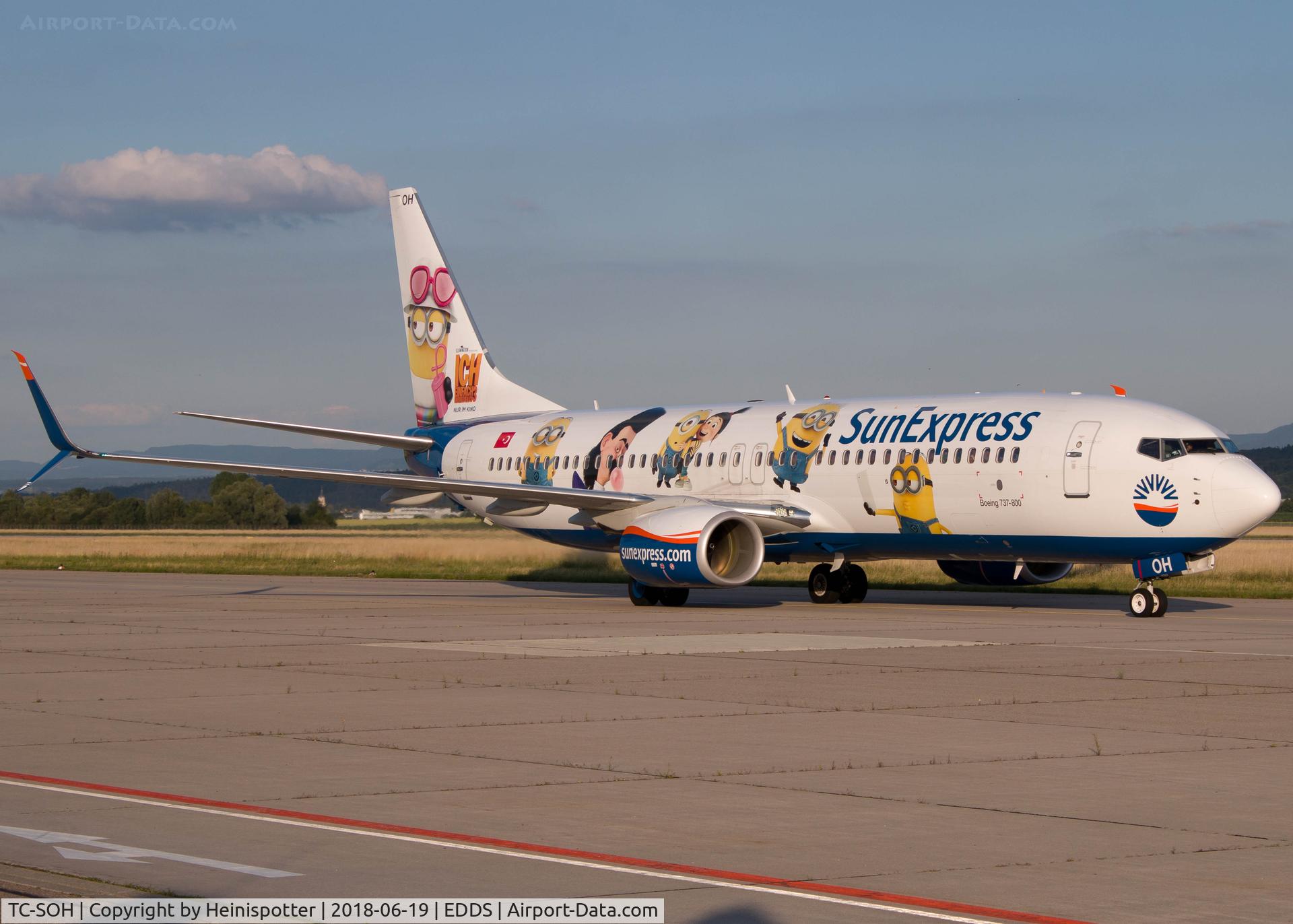 TC-SOH, 2017 Boeing 737-8HC C/N 61193, TC-SOH at Stuttgart Airport.
