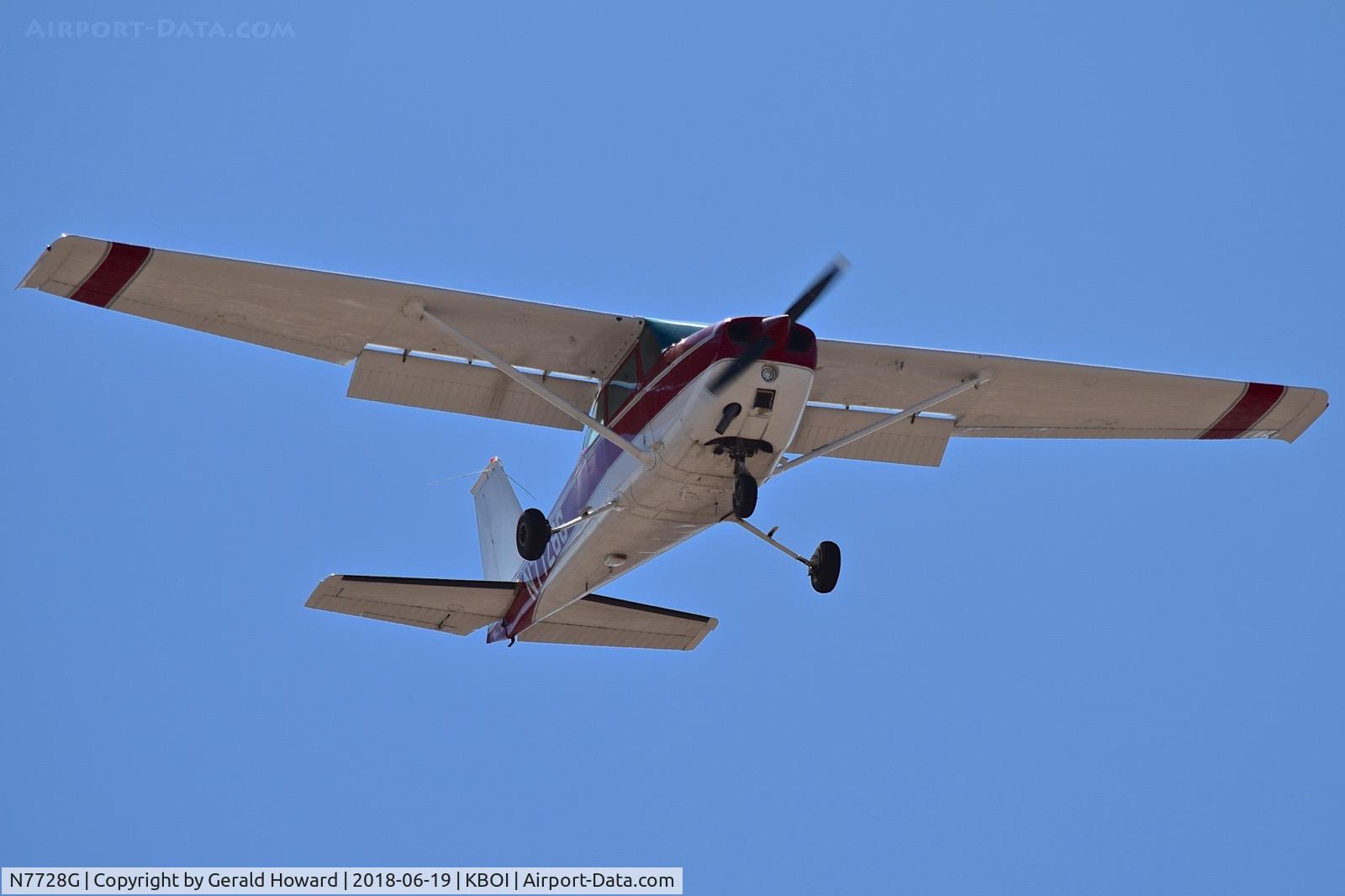 N7728G, 1970 Cessna 172L C/N 17259428, On final for RWY 28L.