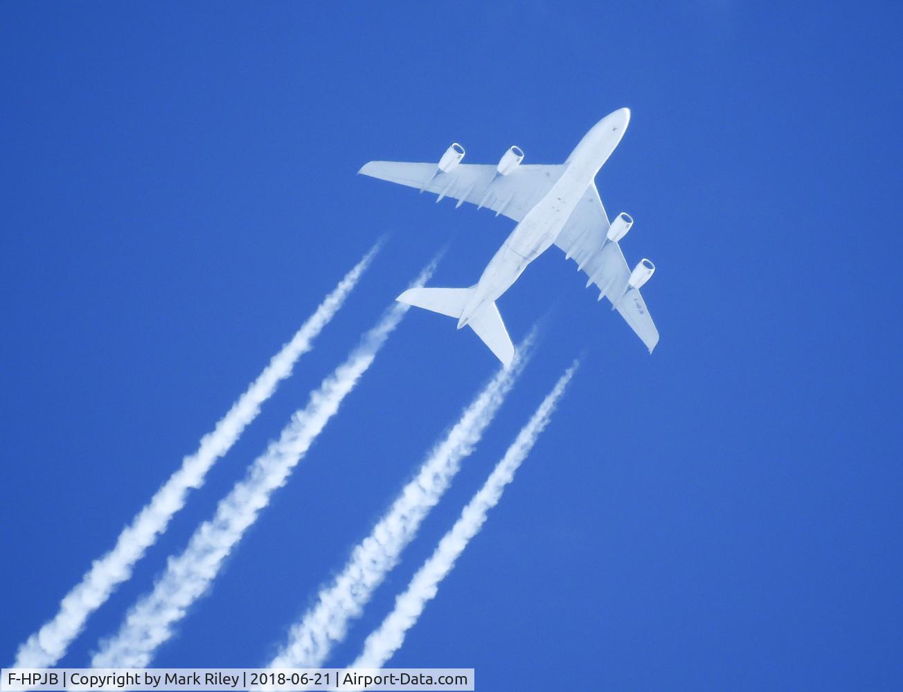 F-HPJB, 2009 Airbus A380-861 C/N 040, AFR083 San Francisco-Paris, 39,000 feet.