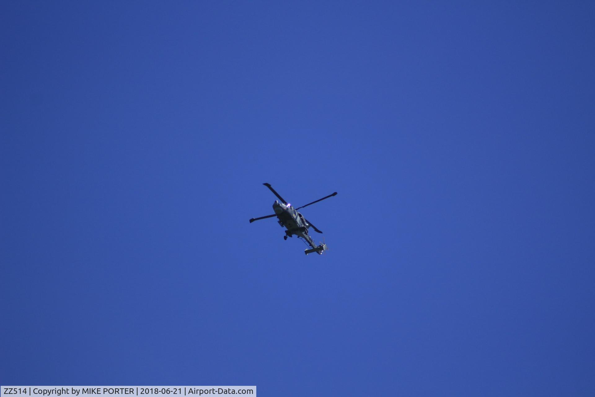 ZZ514, 2014 AgustaWestland AW-159 Wildcat HMA.2 C/N 519, TAKEN TODAY OVER BURTLE