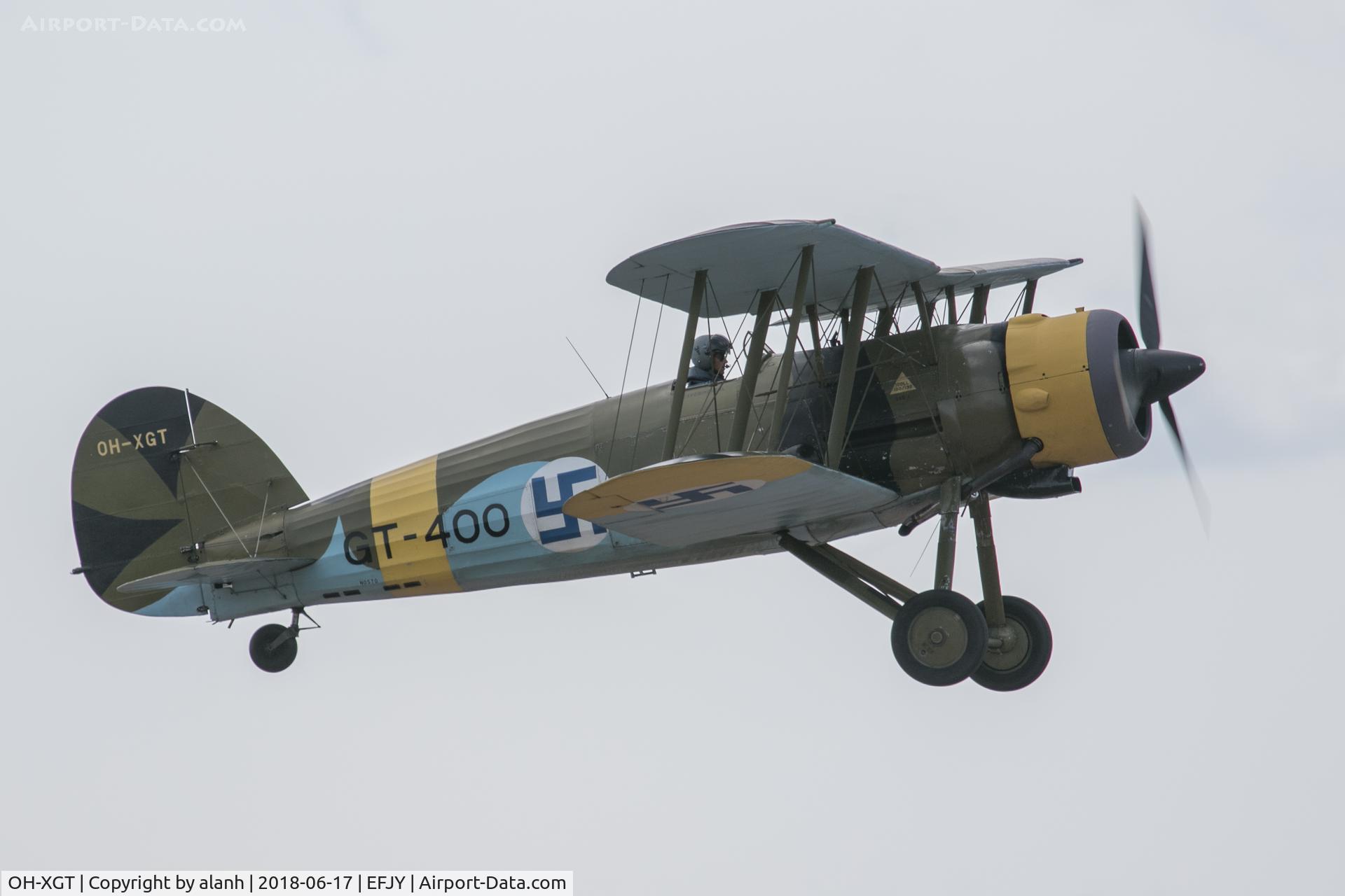 OH-XGT, 1936 Gloster Gauntlet Mk.II C/N G5/35957, Displaying at the 100th Anniversary of the Finnish Air Force show