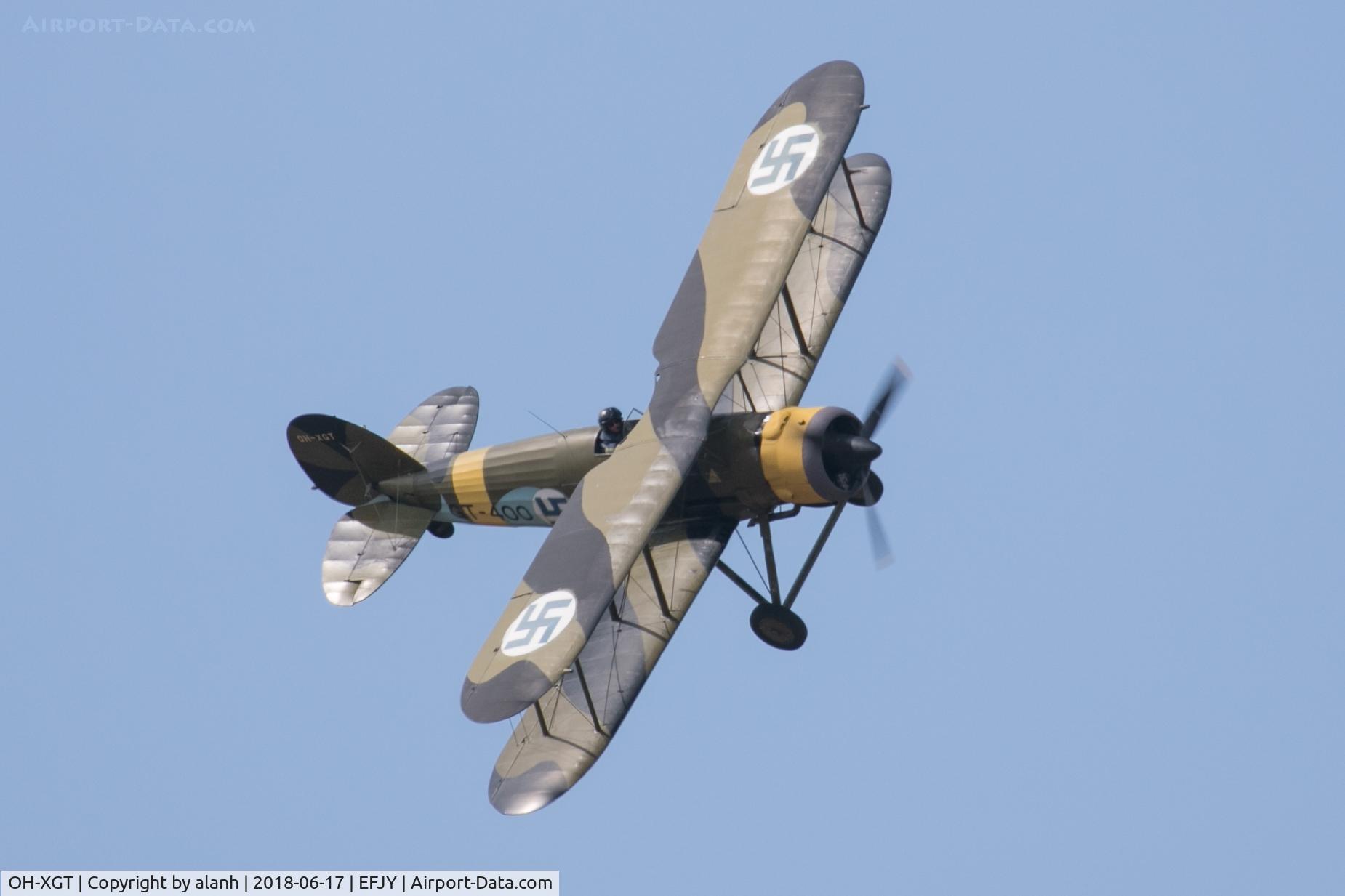 OH-XGT, 1936 Gloster Gauntlet Mk.II C/N G5/35957, Displaying at the 100th Anniversary of the Finnish Air Force show