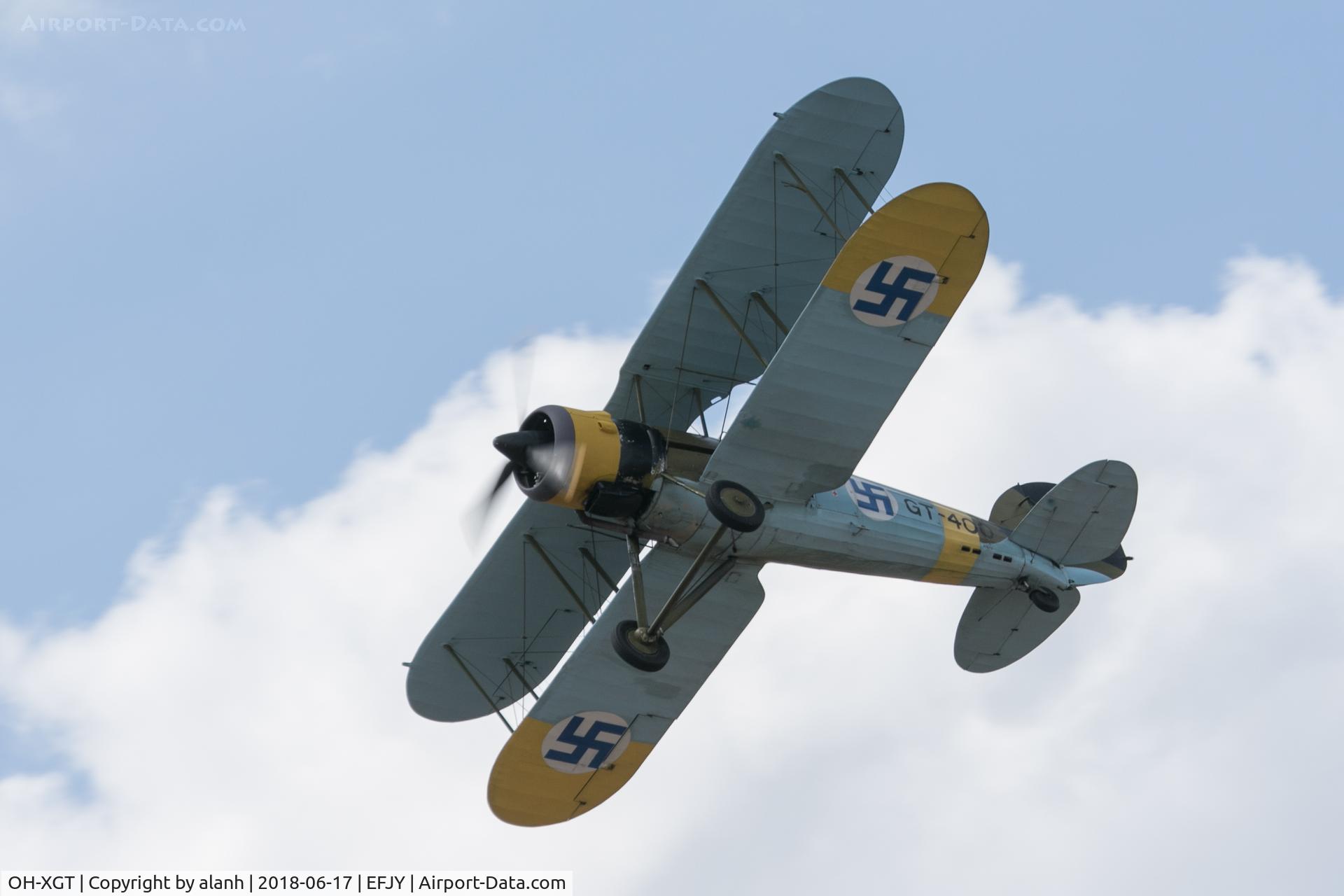 OH-XGT, 1936 Gloster Gauntlet Mk.II C/N G5/35957, Displaying at the 100th Anniversary of the Finnish Air Force show