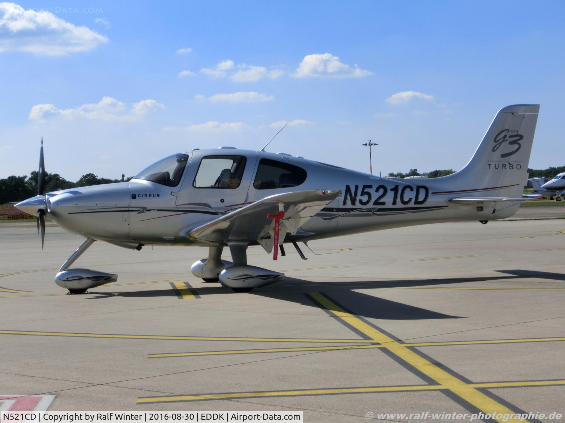 N521CD, 2007 Cirrus SR22 G3 GTS Turbo C/N 2441, Cirrus Design SR-22 G3 GTS Turbo - Assegai Aviation Inc. - 2441 - N521CD - 30.08.2016 - CGN