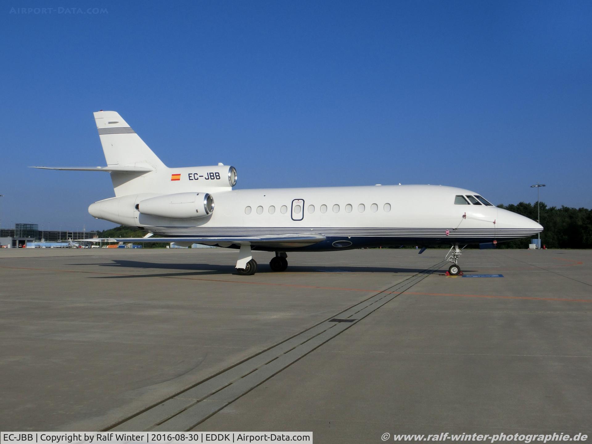 EC-JBB, 1999 Dassault Falcon 900B C/N 182, Dassault Aviation Falcon 900C - TGM TAG Aviation Espana - 182 - EC-JBB - 30.08.2016 - CGN