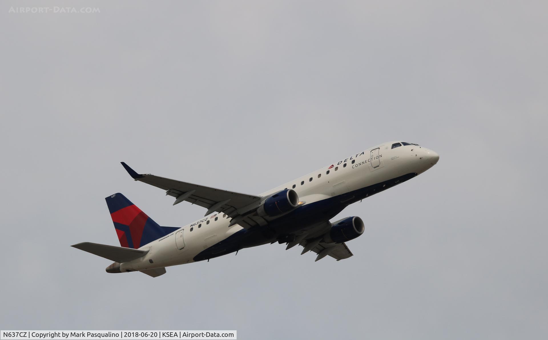 N637CZ, 2008 Embraer 175LR (ERJ-170-200LR) C/N 17000256, ERJ 170-200 LR