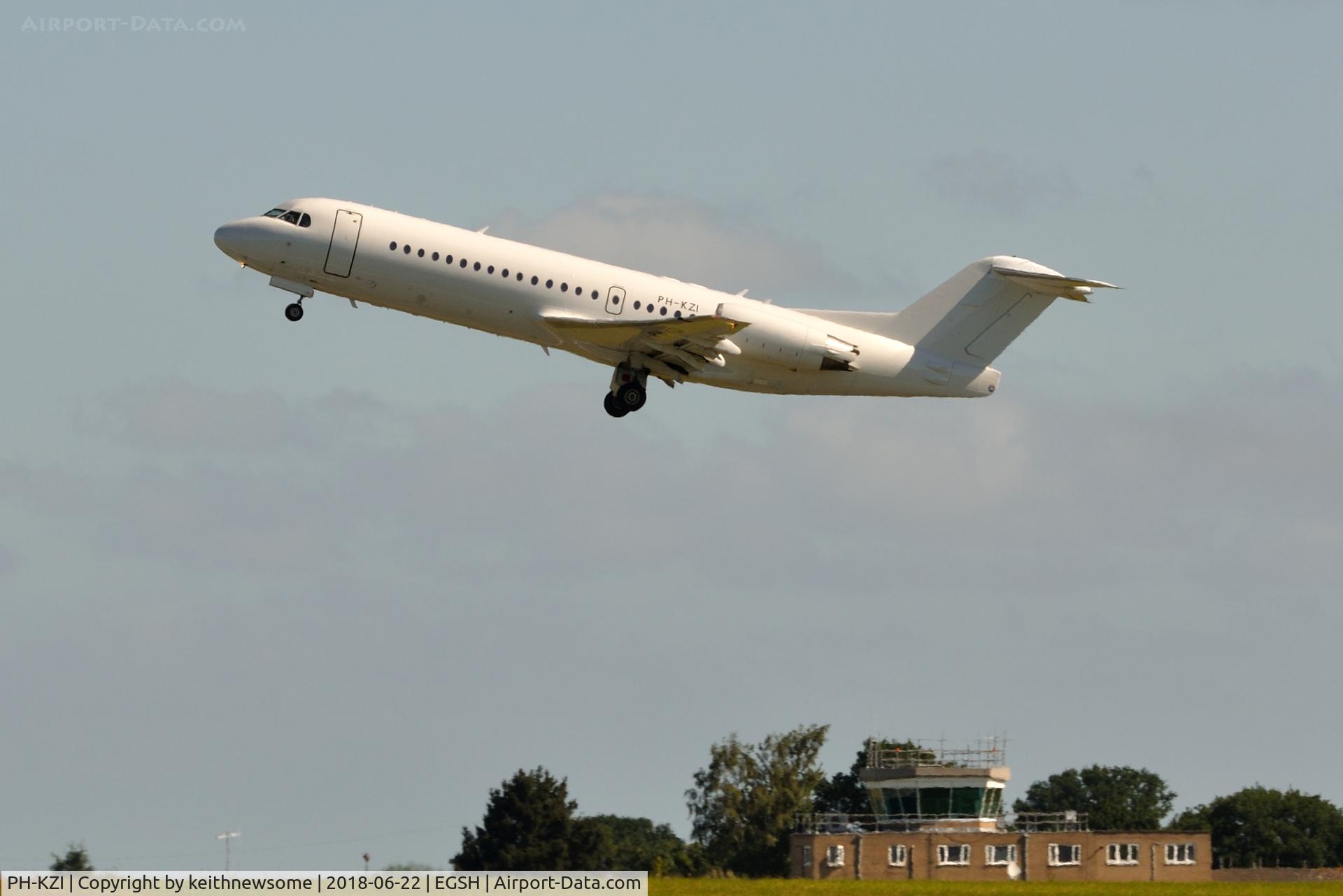 PH-KZI, 1997 Fokker 70 (F-28-0070) C/N 11579, Final Ferry Flight From Norwich ??