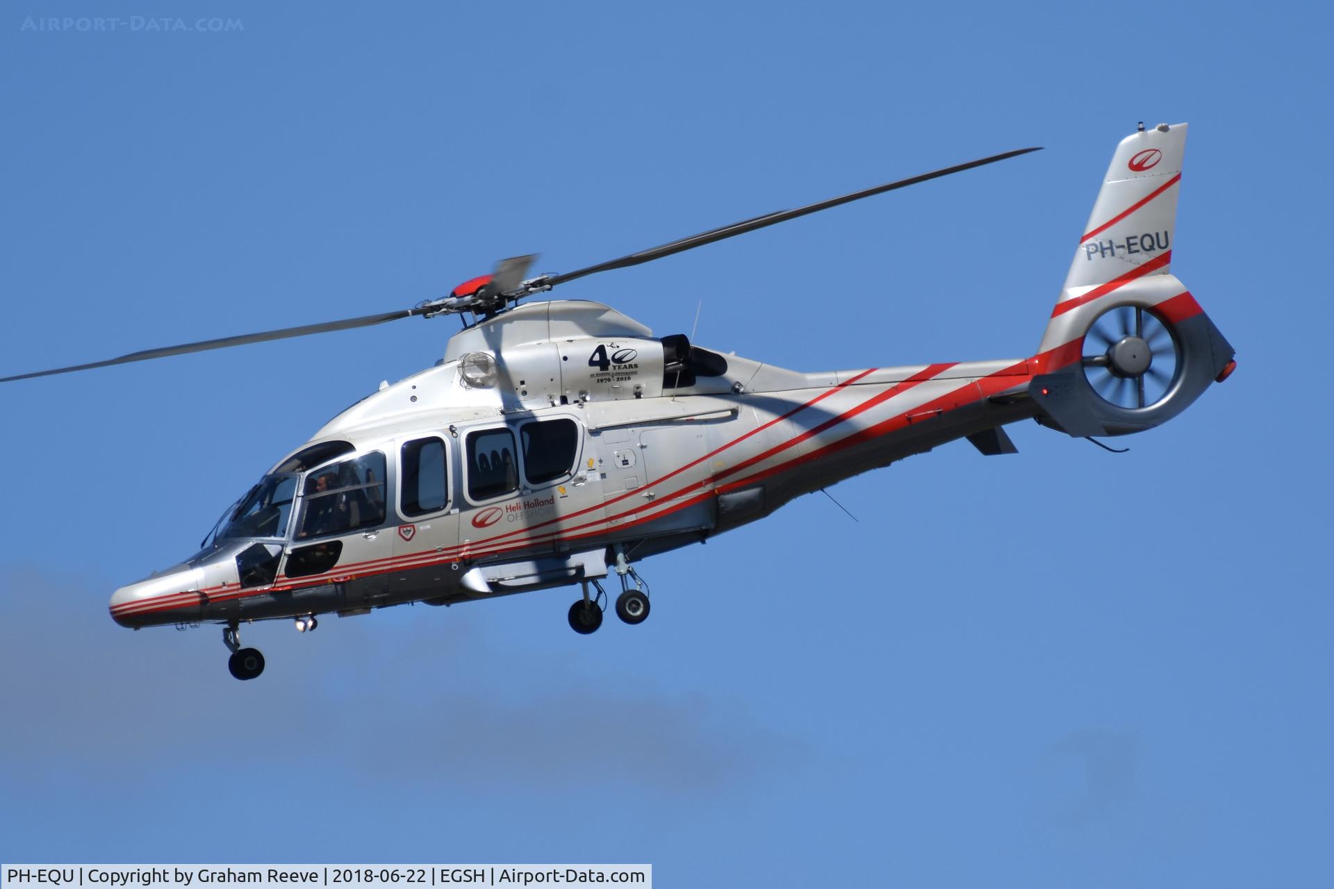 PH-EQU, 2005 Eurocopter EC-155B-1 C/N 6708, With 40th anniversary titles on the side.