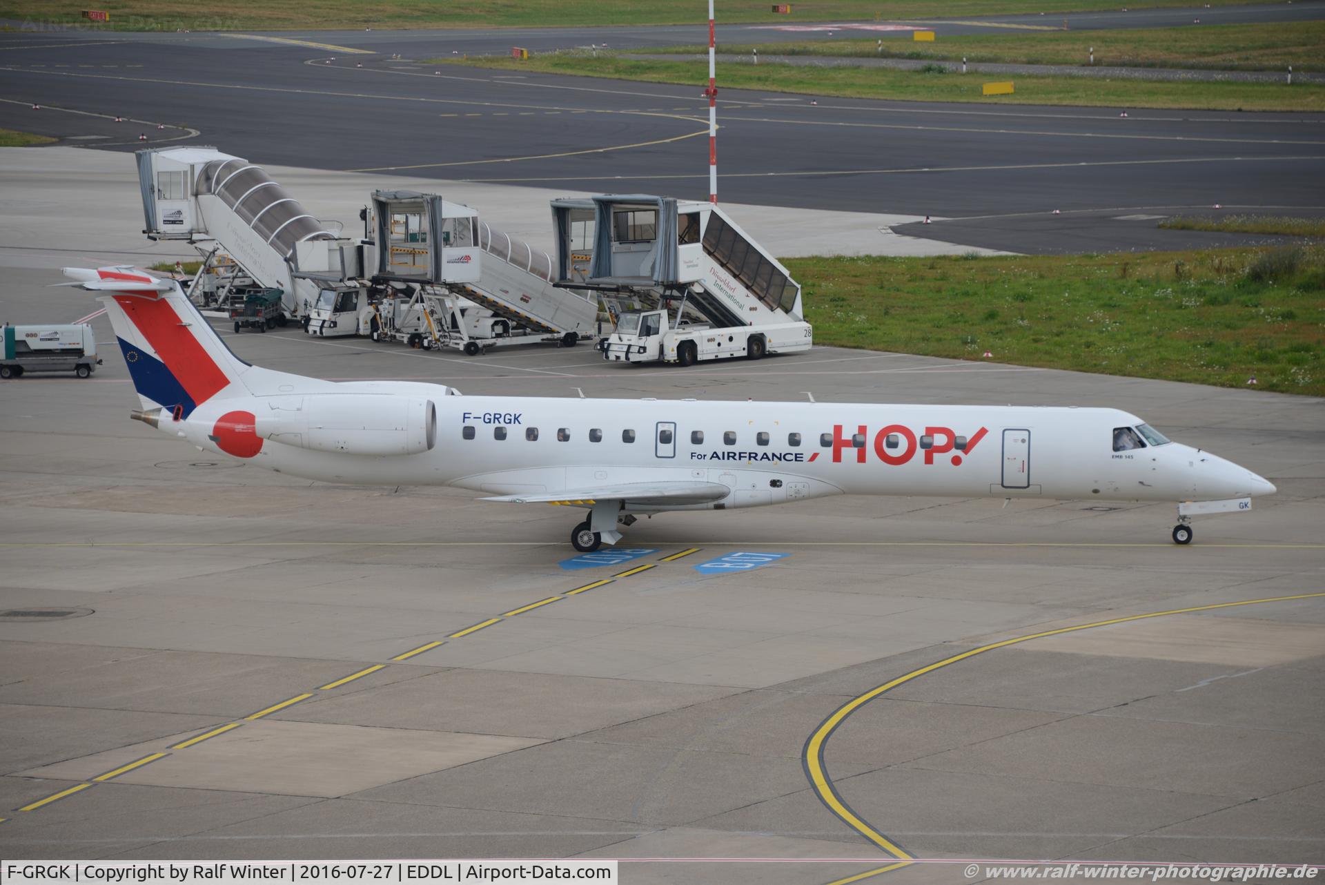 F-GRGK, 2000 Embraer EMB-145EU (ERJ-145EU) C/N 145324, Embraer ERJ-145LU - A5 HOP HOP! opby RAE Regional CAE - 145324 - F-GRGK - 27.07.2016 - DUS