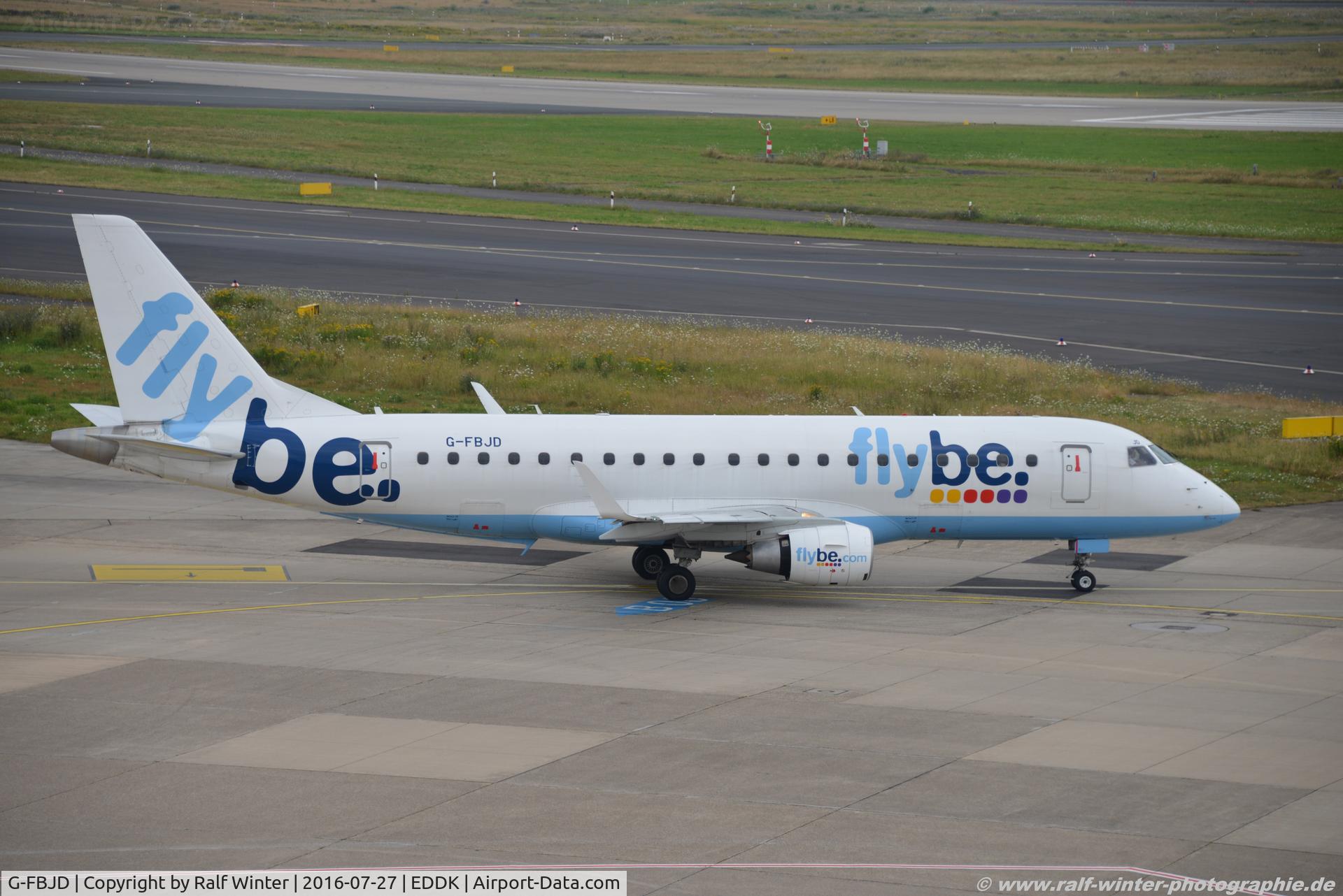 G-FBJD, 2011 Embraer 175STD (ERJ-170-200) C/N 17000329, Embraer ERJ-175STD 170-200 - BE BEE FlyBe - 17000329 - G-FBJD - 27.07.2016 - CGN