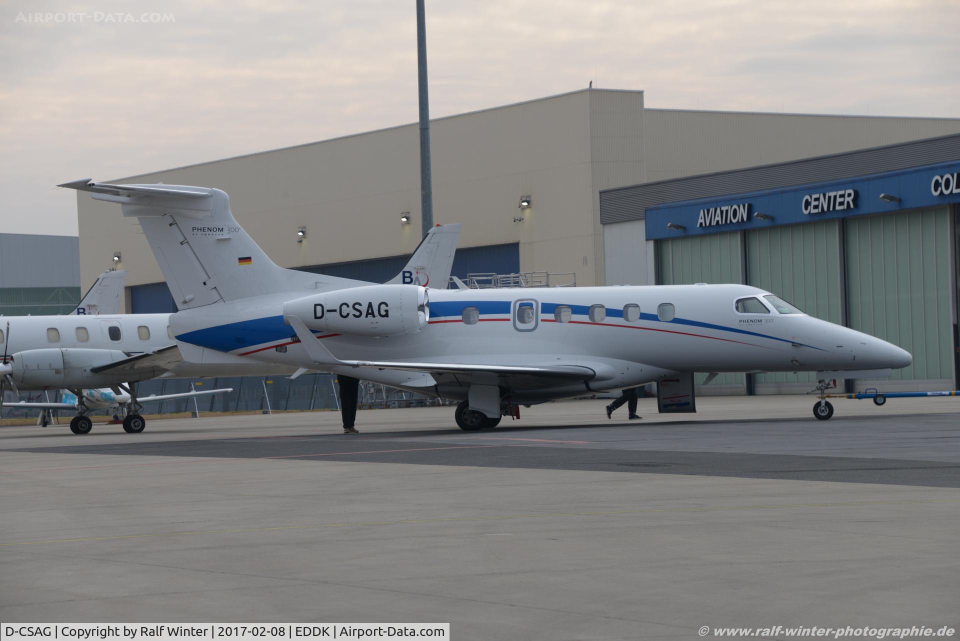 D-CSAG, 2012 Embraer EMB-505 Phenom 300 C/N 50500101, Embraer Phenom 300 EMB-505 - Suedzucker Reise Service - 50500101 - D-CSAG - 08.02.2017 - CGN