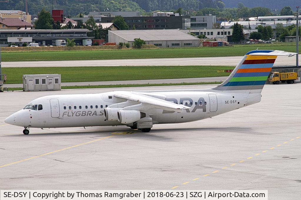 SE-DSY, 1995 British Aerospace Avro 146-RJ100 C/N E3263, Braathens Regional Avro RJ100