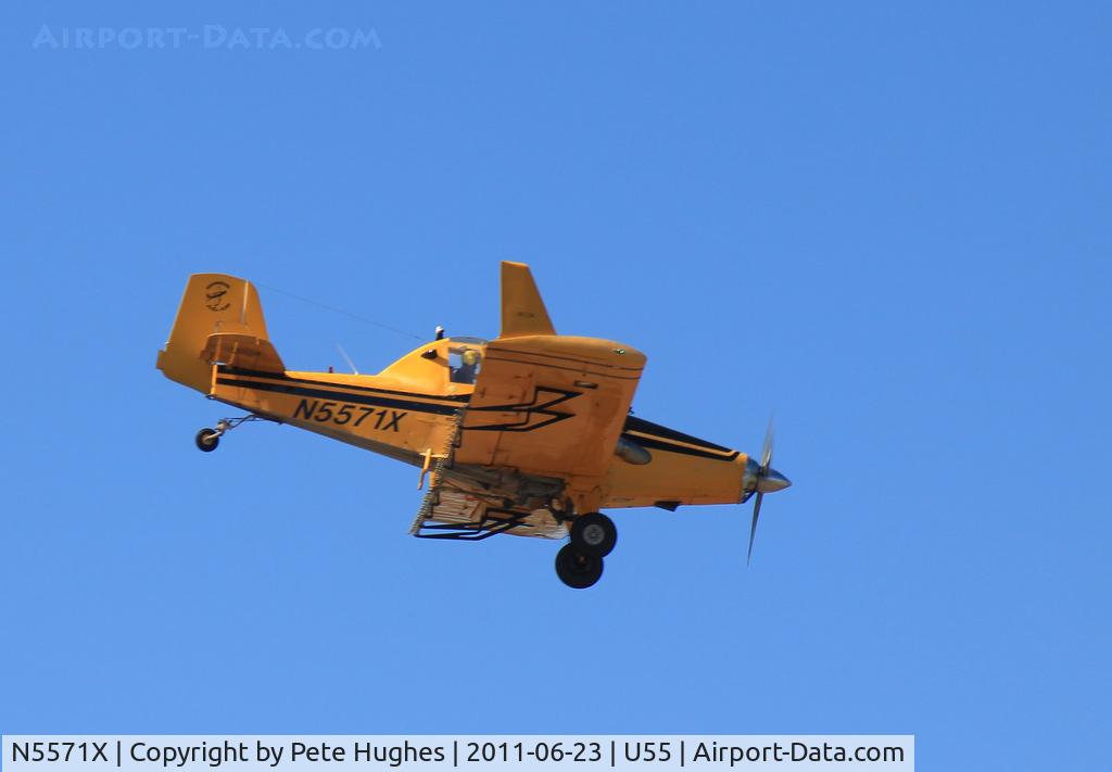 N5571X, 1976 Rockwell International S-2R Turbo Thrush Commander C/N 5081R, N5571X S-2R at work near Panguitch, Utah