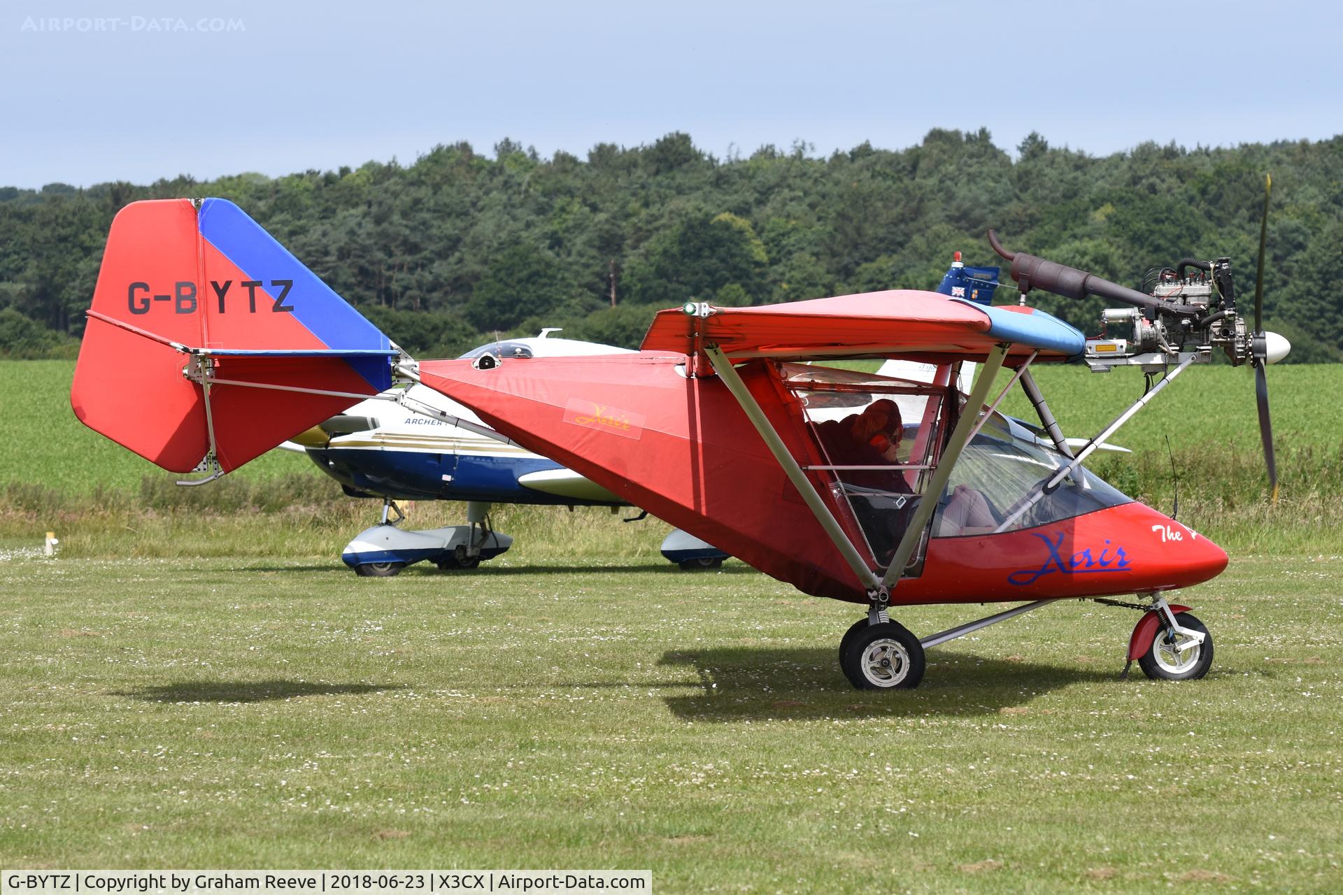 G-BYTZ, 2000 X'Air 582(6) C/N BMAA/HB/120, Just landed at Northrepps.