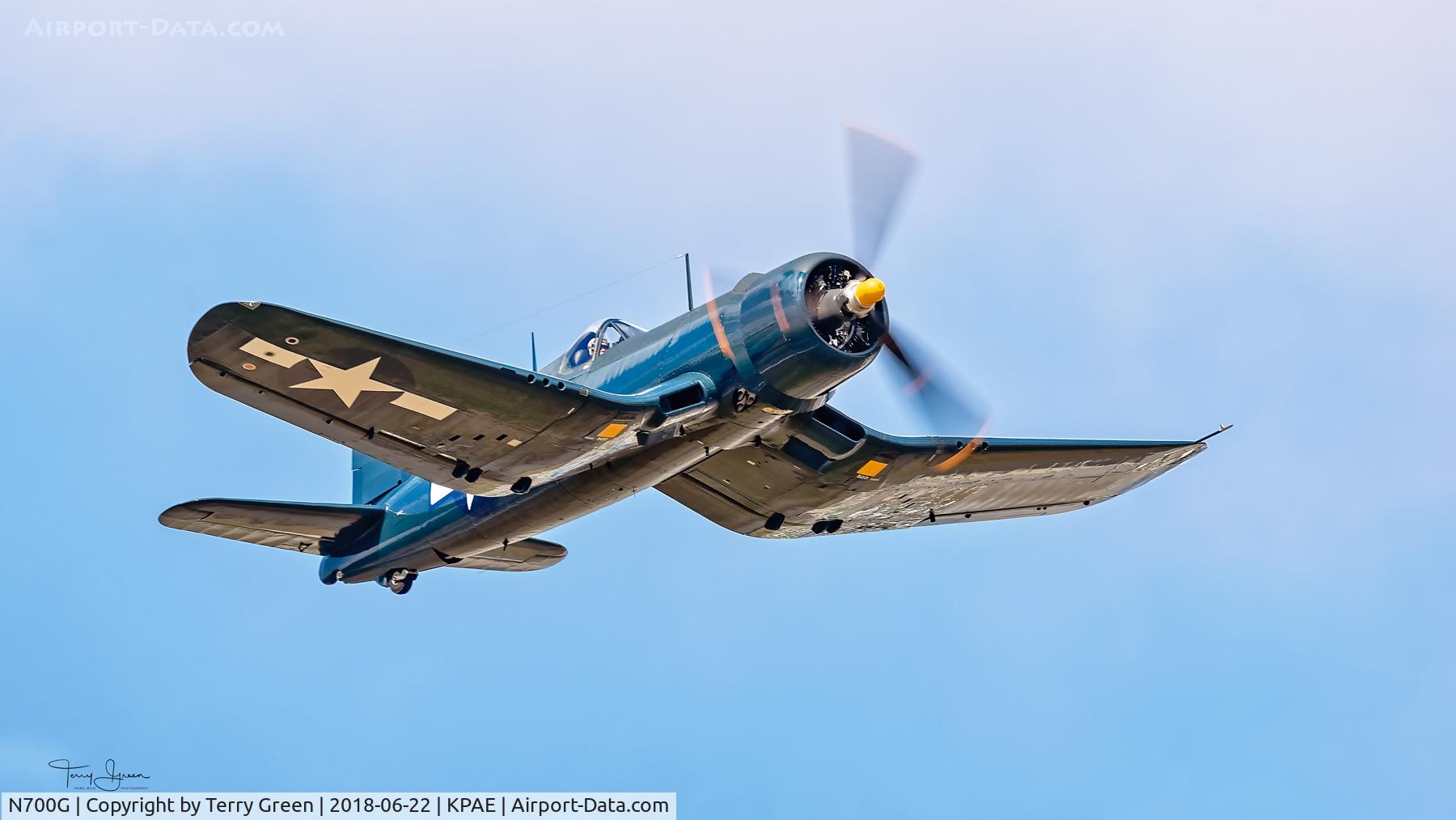 N700G, 1944 Goodyear FG-1D Corsair C/N 3117, KPAE