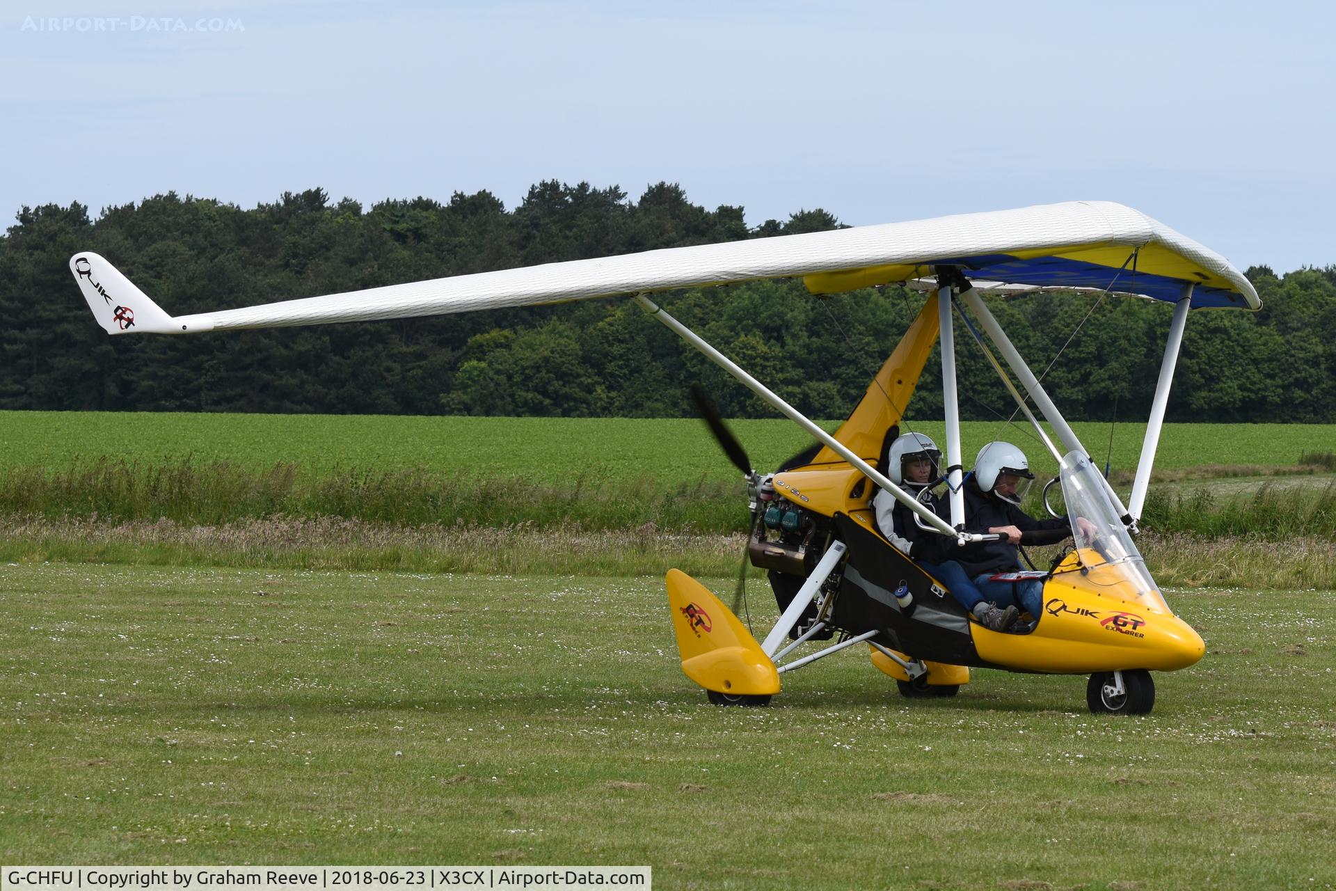 G-CHFU, 2012 P&M Aviation Quik GTR C/N 8612, About to depart from Northrepps.