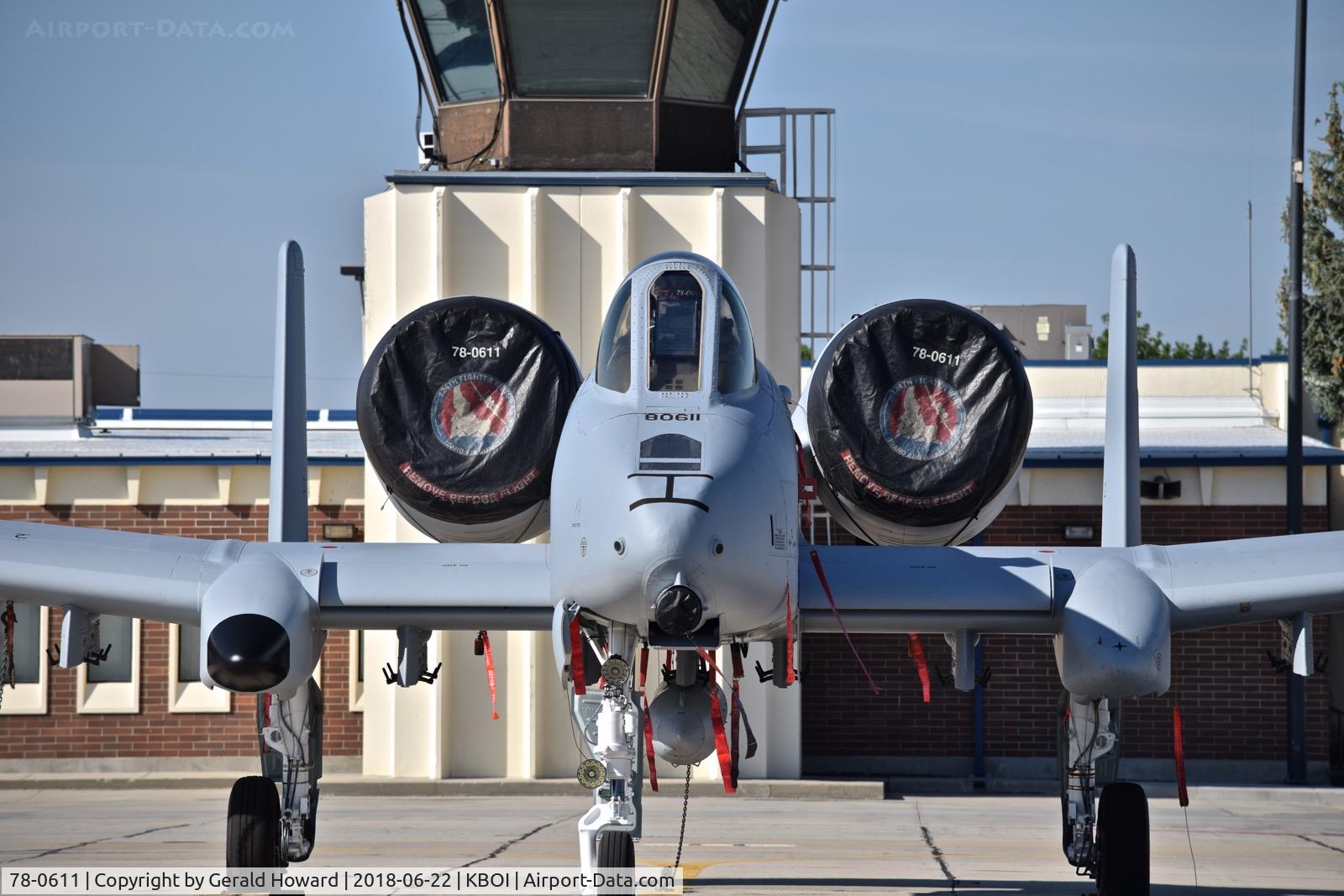 78-0611, 1978 Fairchild Republic A-10C Thunderbolt II C/N A10-0231, Back from the shops and lost all it's markings. Plane Jane A-10C.  190th Fighter Sq., 124th Fighter Wing, Idaho ANG.