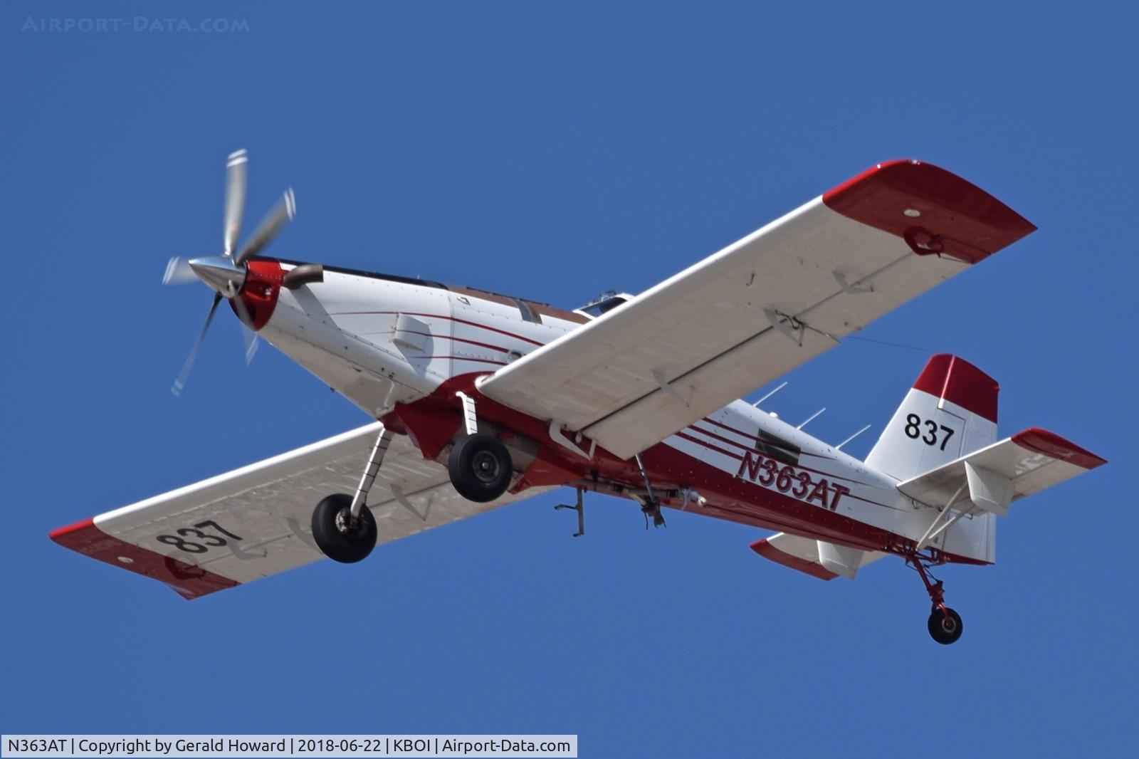N363AT, 2013 Air Tractor Inc AT-802A C/N 802A-0508, Departing RWY 10L.