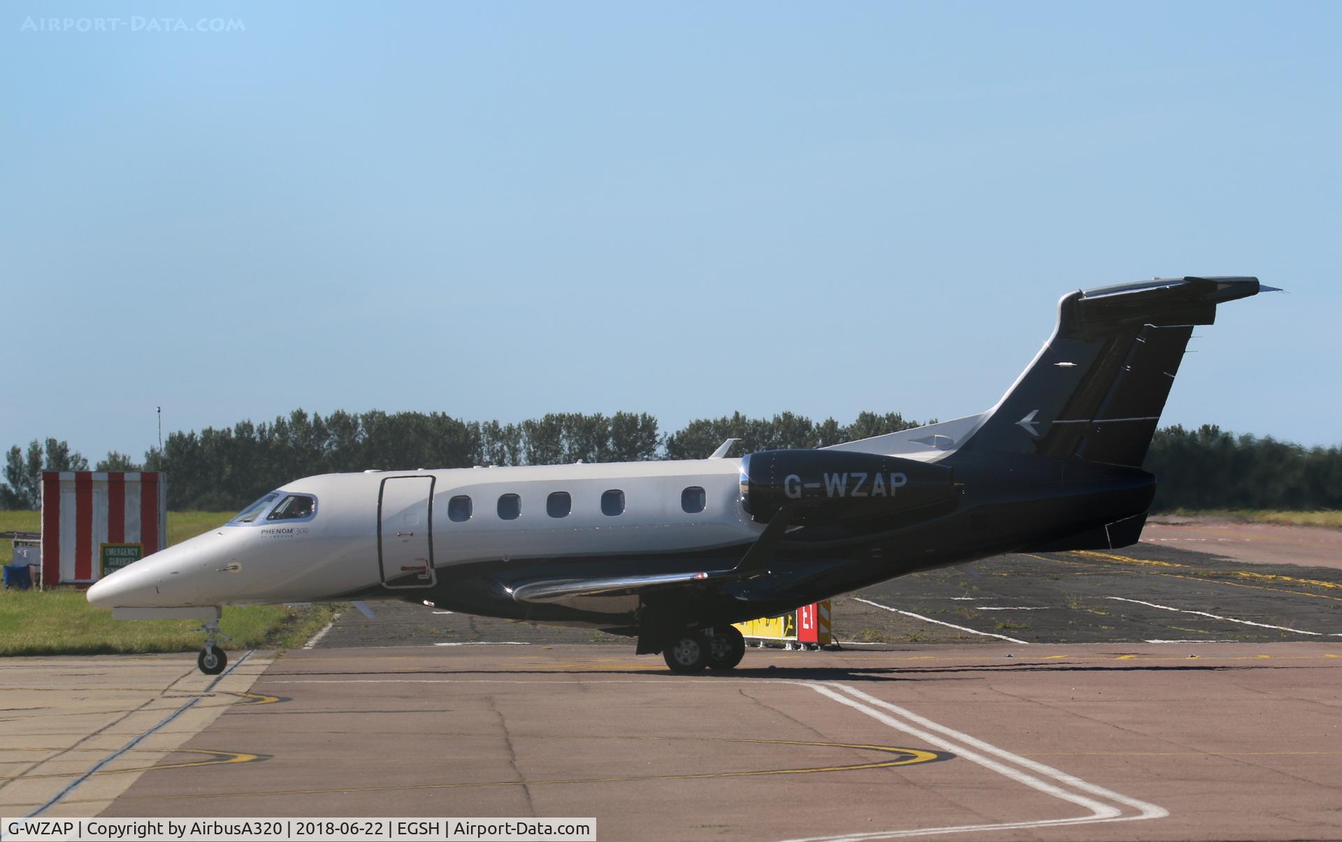 G-WZAP, 2017 Embraer EMB-505 Phenom 300 C/N 50500438, Arriving on the Saxon ramp