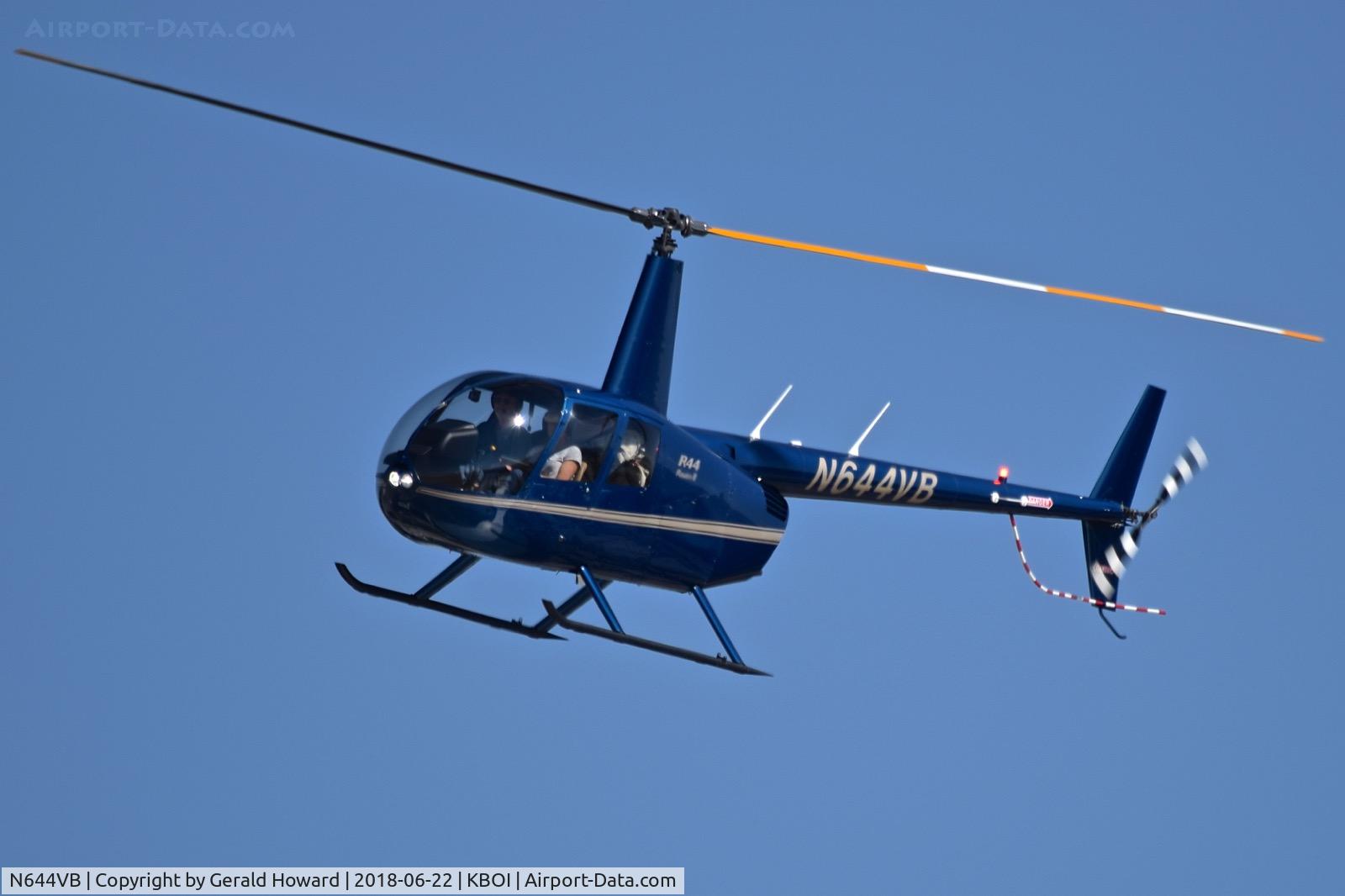 N644VB, 2016 Robinson R44 II C/N 13978, Landing on the north GA ramp.