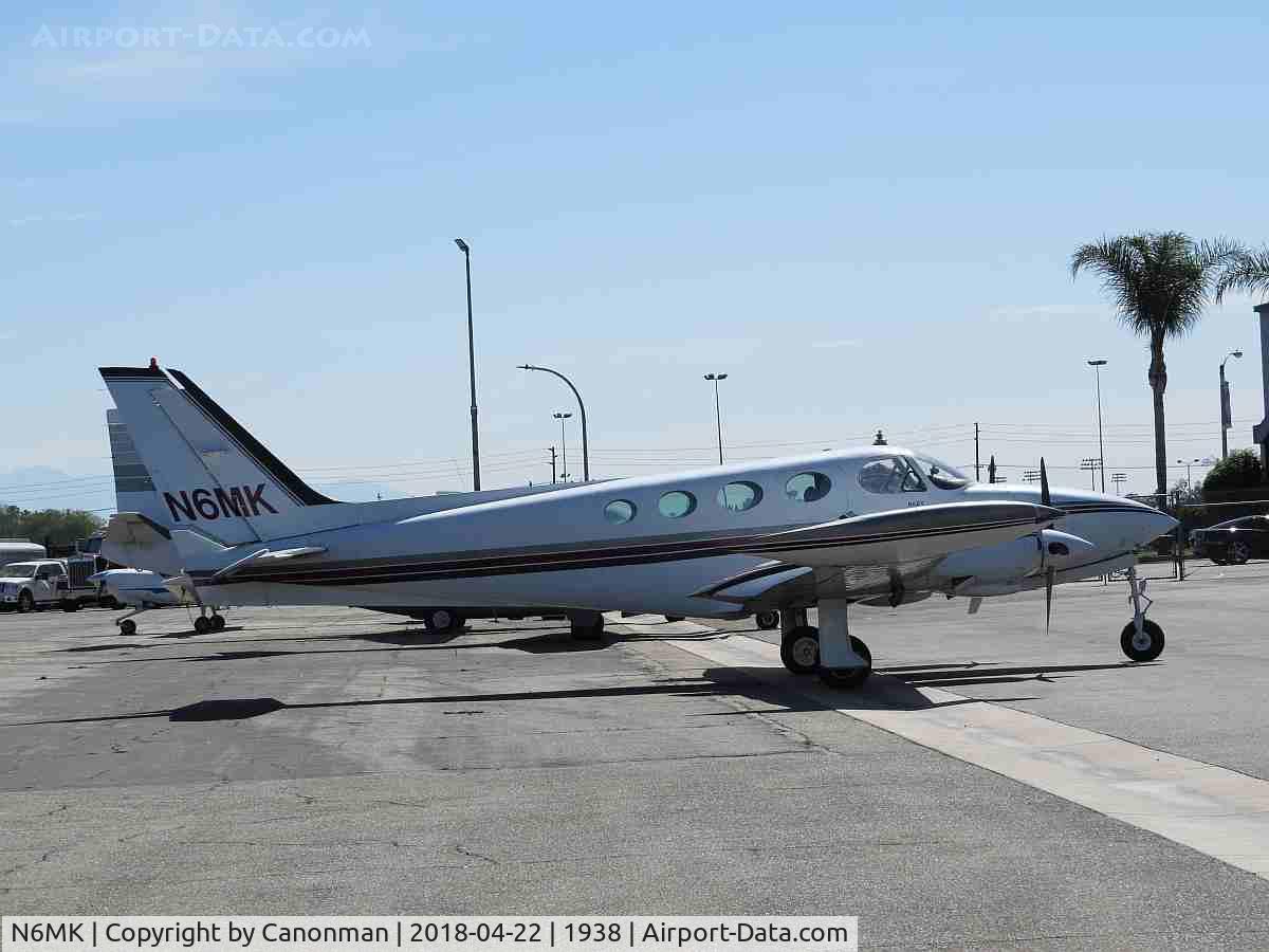 N6MK, 1974 Cessna 340 C/N 340-0322, Parked