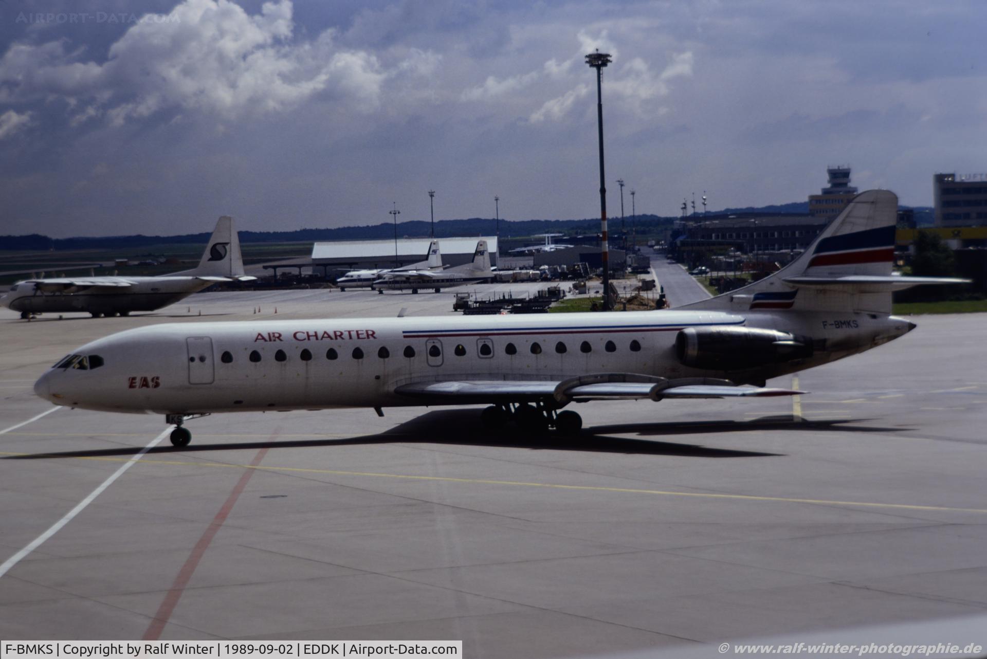 F-BMKS, 1964 Sud Aviation SE-210 Caravelle 10B3 Super B C/N 181, Sud Aviation SE-201 Caravelle 10B3 Super B - ALF Air Charter ex. OH-LSA - 181 - F-BMKS - 02.09.1989 - CGN