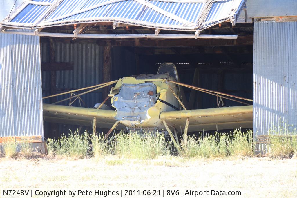 N7248V, 1966 Intermountain Callair A-9 C/N 1285, N7248V Callair A9 at Dove Creek Colorado has seen better days...