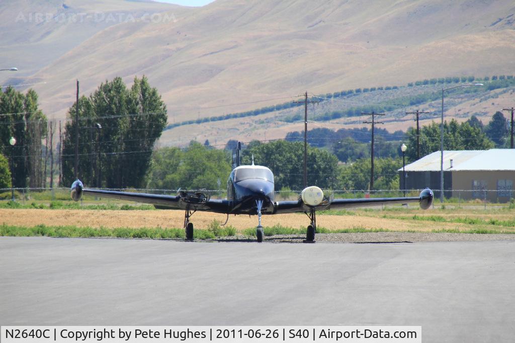 N2640C, 1954 Cessna 310 C/N 35040, N2640C Cessna 310 at Prosser, WA - rather lacking in motive power!