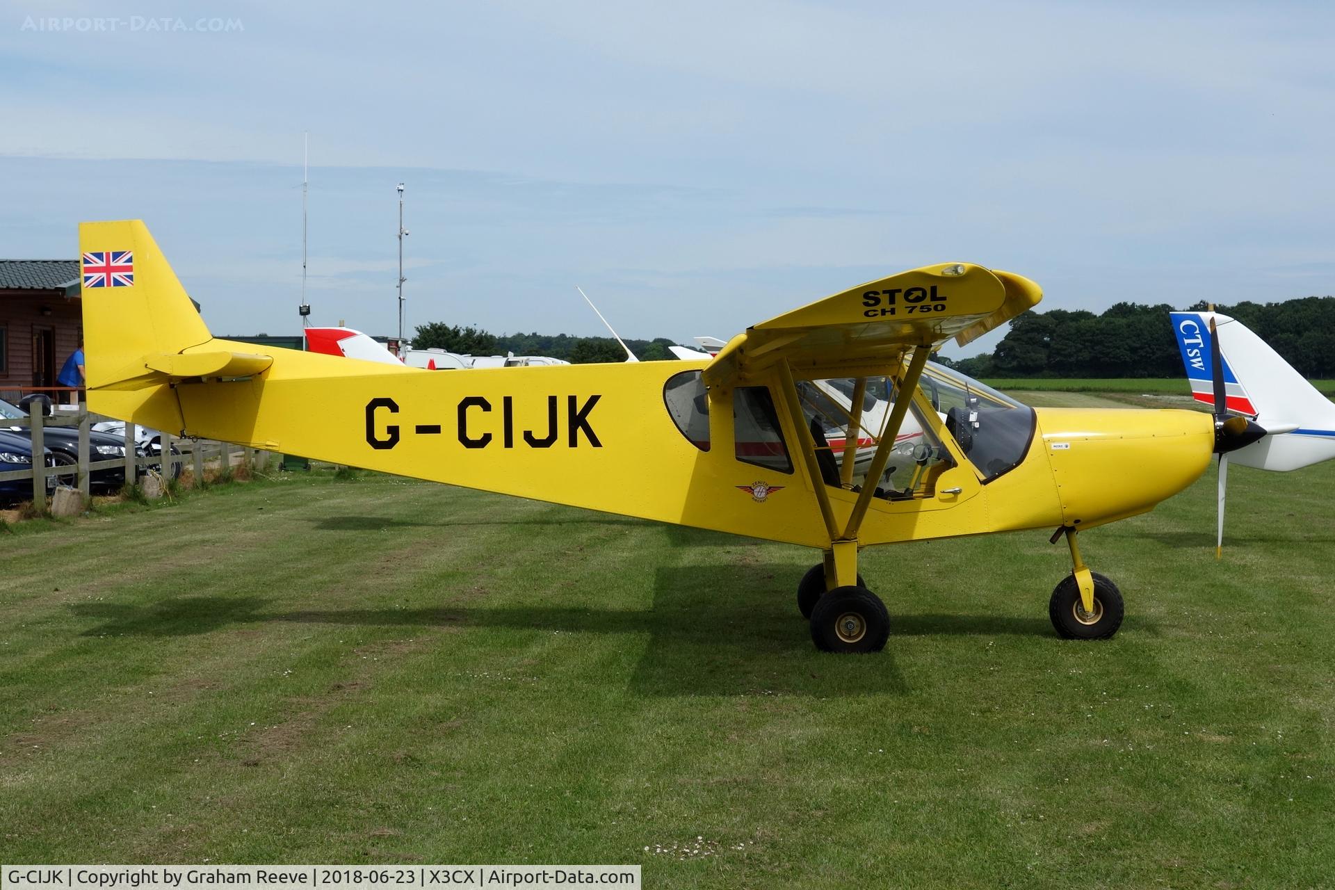 G-CIJK, 2014 Zenair STOL CH-750 C/N LAA 381-15187, Parked at Northrepps.
