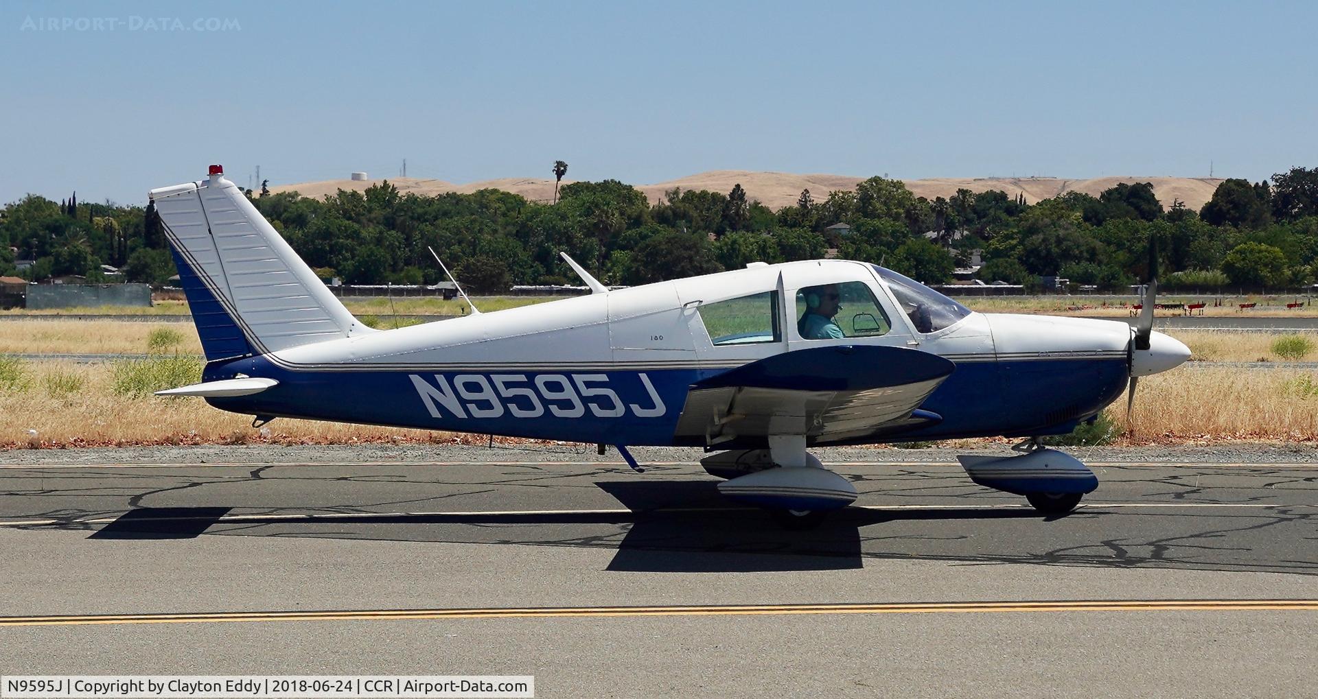 N9595J, 1966 Piper PA-28-180 C/N 28-3741, Buchanan Field Concord California 2018.